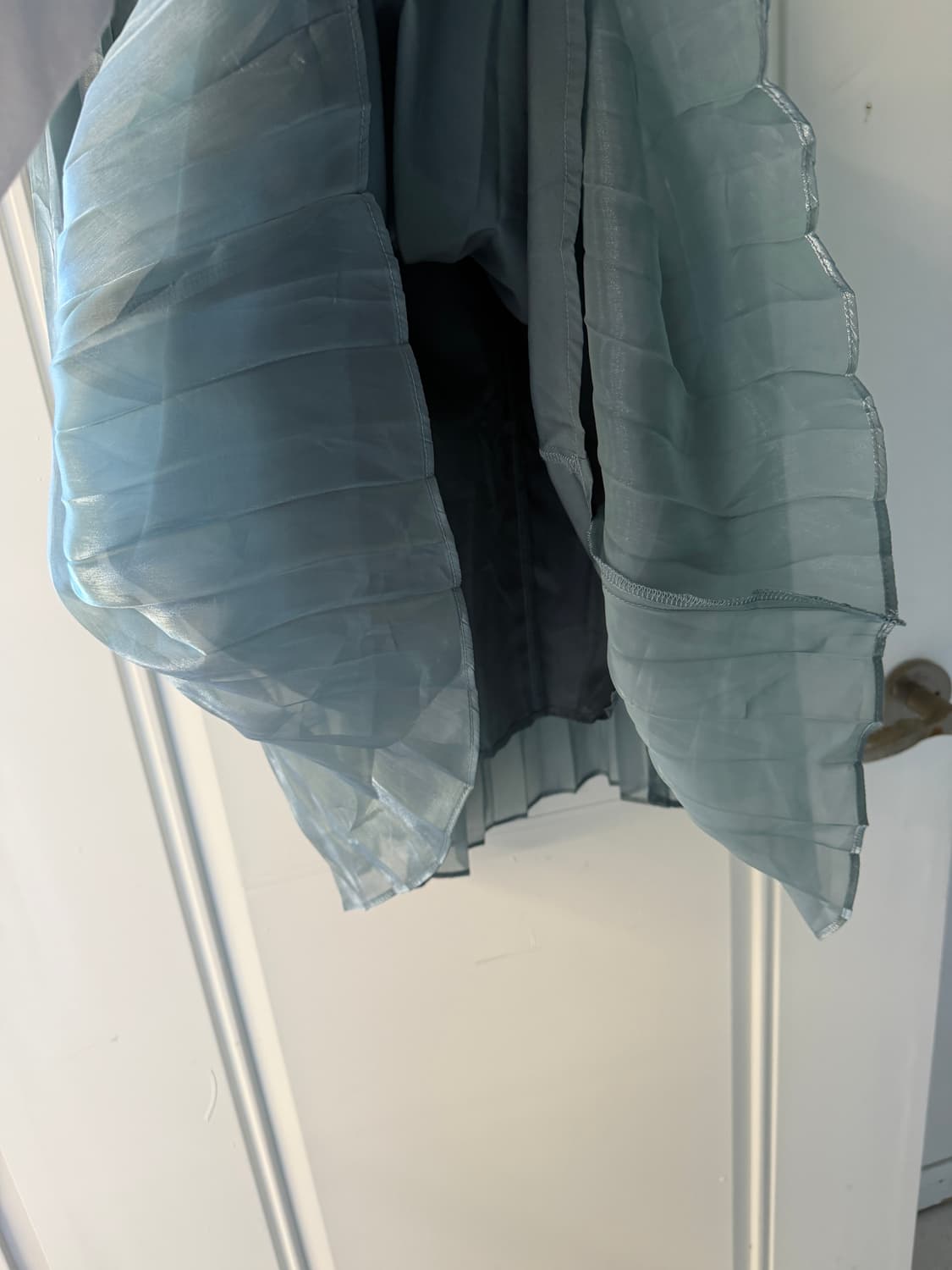 일본빈티지 에메랄드 플리츠 롱스커트 상품이미지7