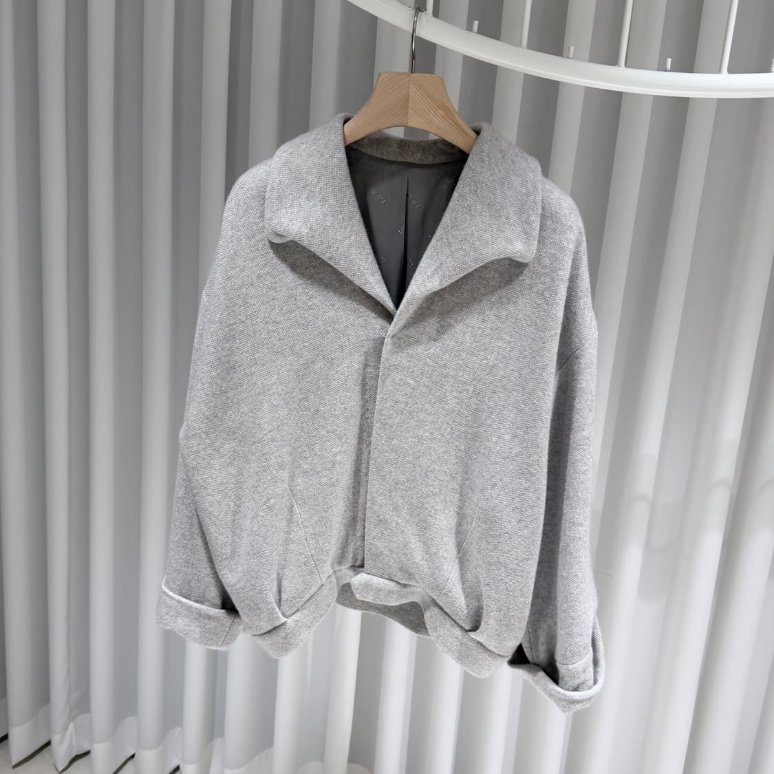 (A+/L) / 디올 캐시미어 니트 크롭 자켓 그레이 상품이미지2