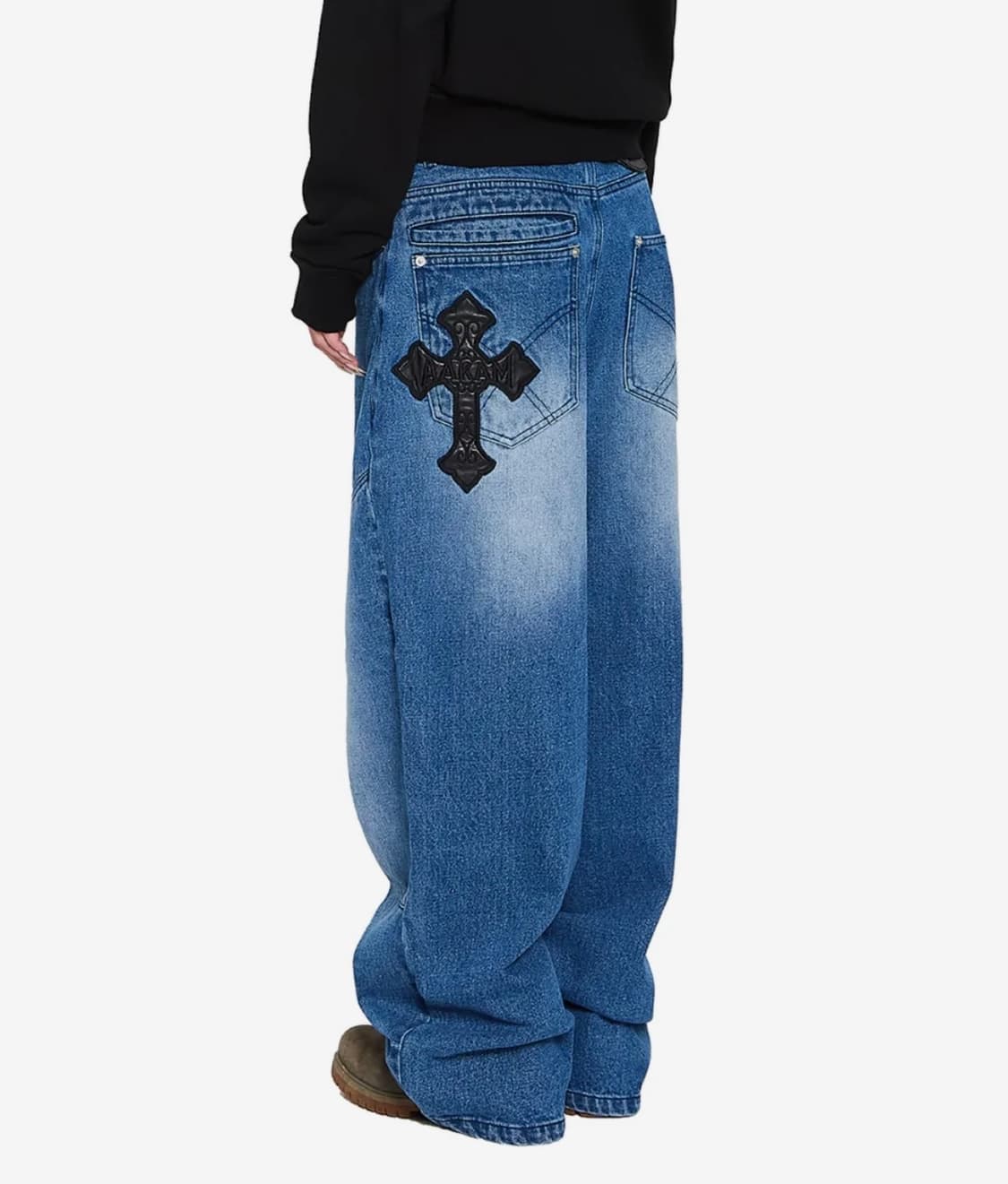 AKM CROS2 Denim Pants (블랙, 블루)1사,2사 상품이미지1