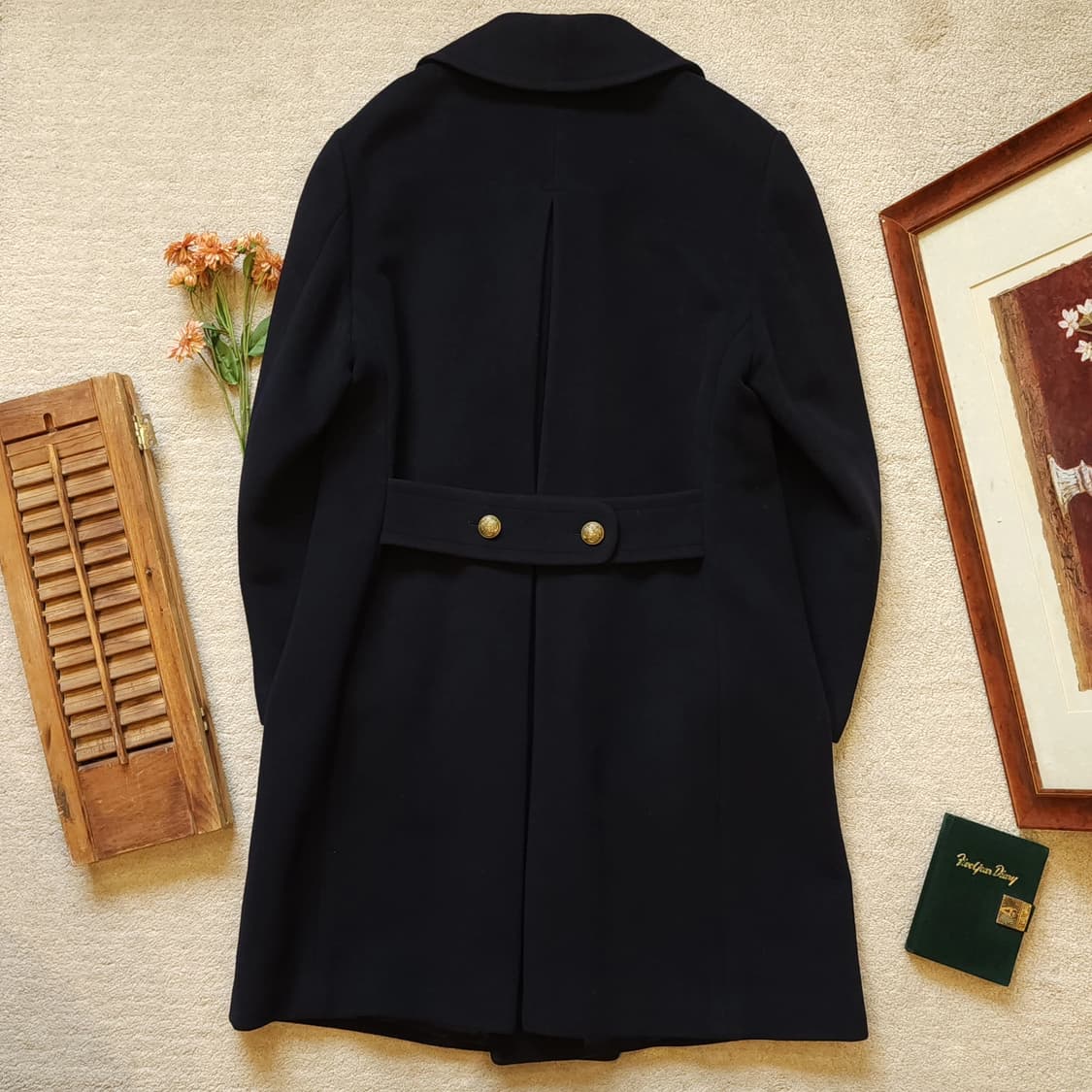 폴로 밀리터리 코트 헤비울 더블코트 이태리 메이드 42r 상품이미지2