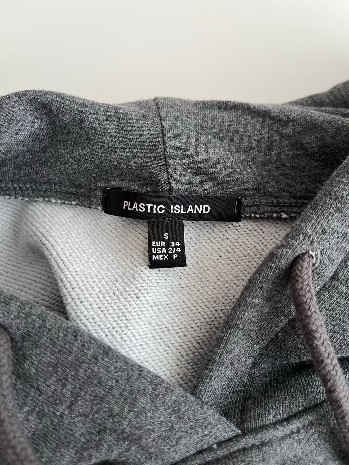 S) 플라스틱 아일랜드 토끼 크롭 후드 차콜 상품이미지3