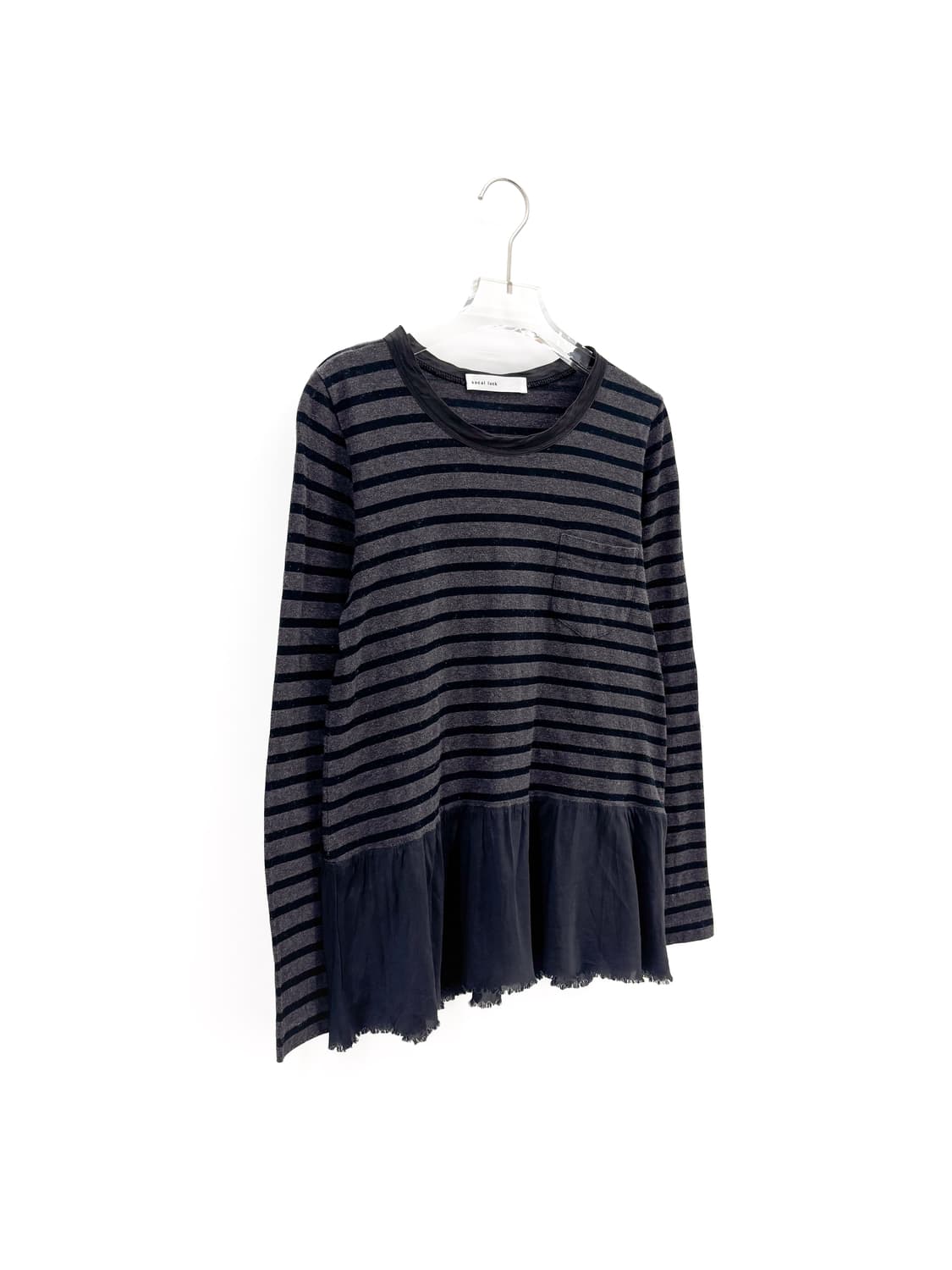 사카이 럭 스트라이프 프릴 긴팔 티셔츠 상품이미지4