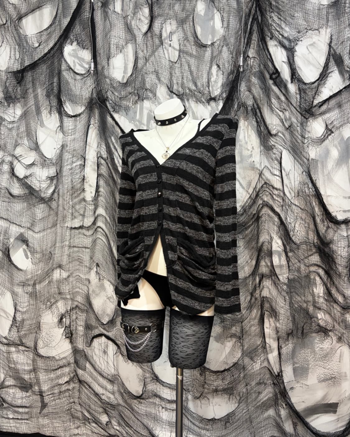 Rockchic stripe pocket Cardigan 상품이미지2