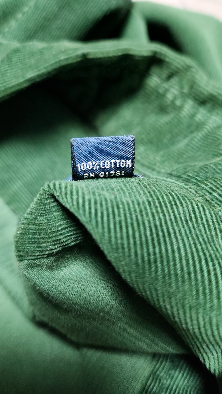 폴로 랄프로렌 코듀로이 커스텀핏 셔츠 그린 L 110사이즈 상품이미지6