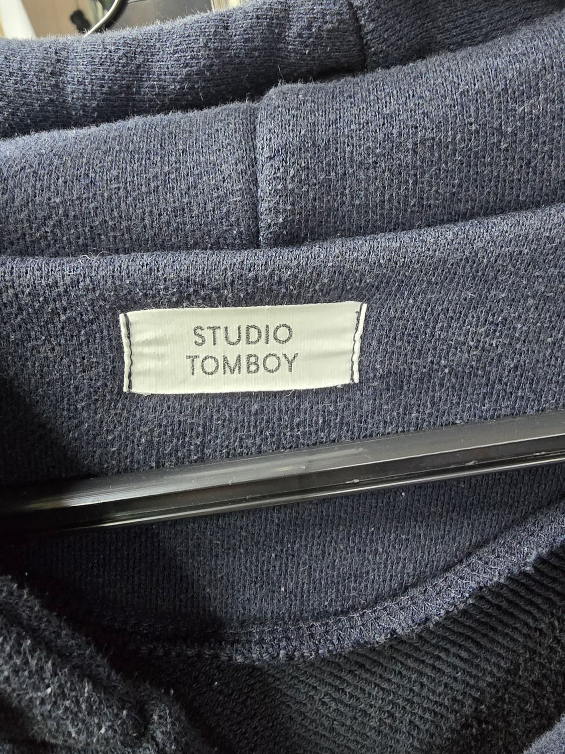 스튜디오톰보이 네이비 후드티 (1268) 상품이미지3