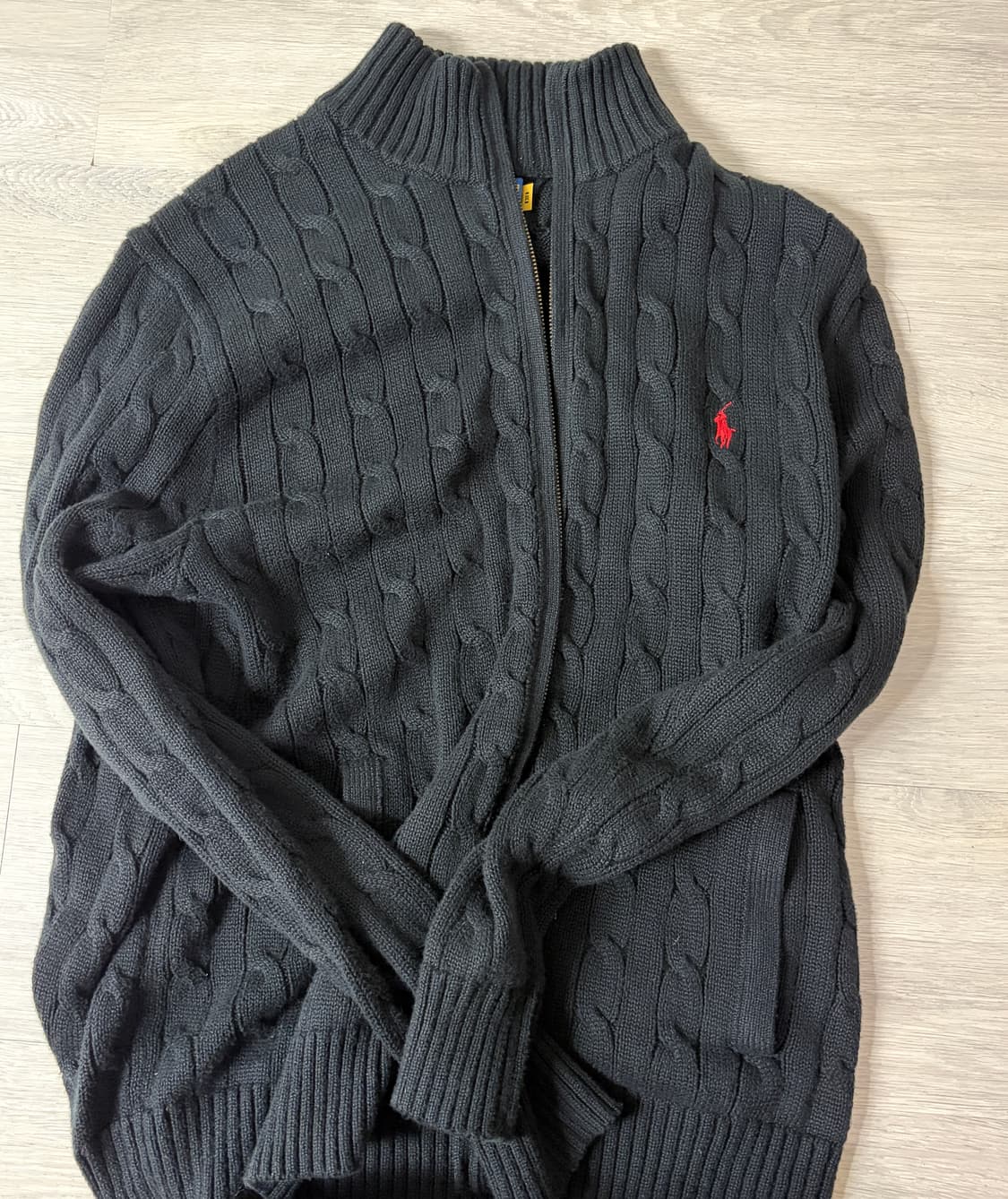 폴로 랄프로렌 케이블 니트 집업 L 상품이미지1