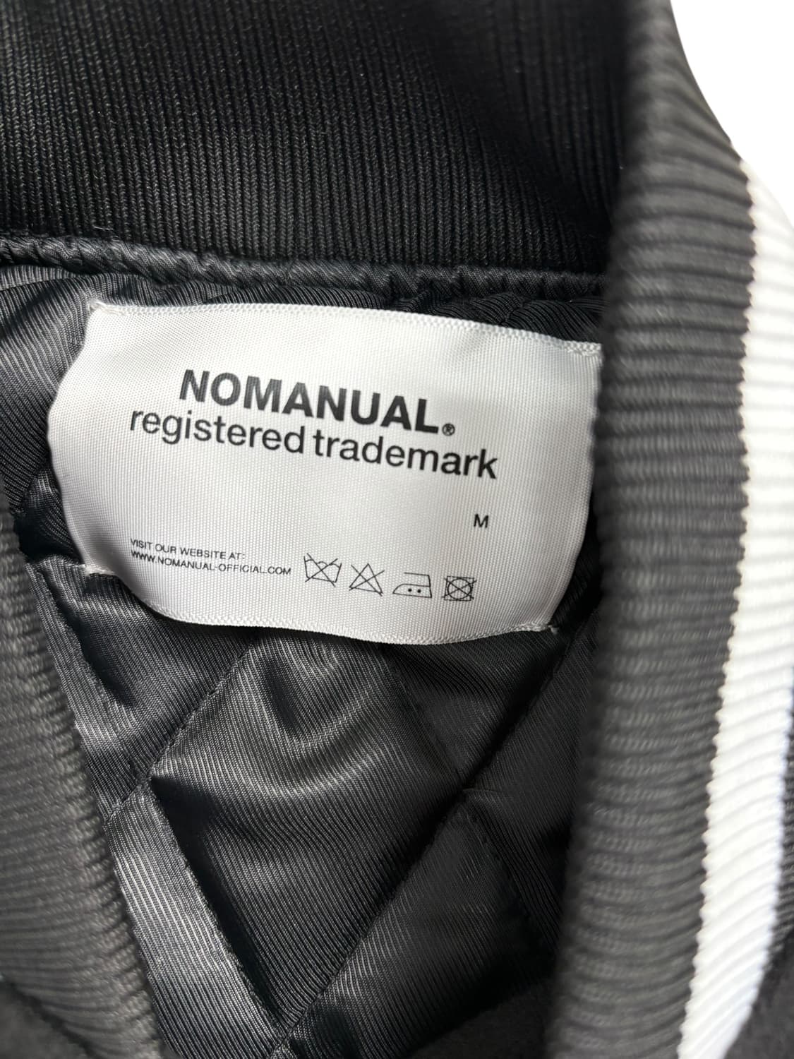 노매뉴얼 바시티 자켓 블랙 상품이미지8