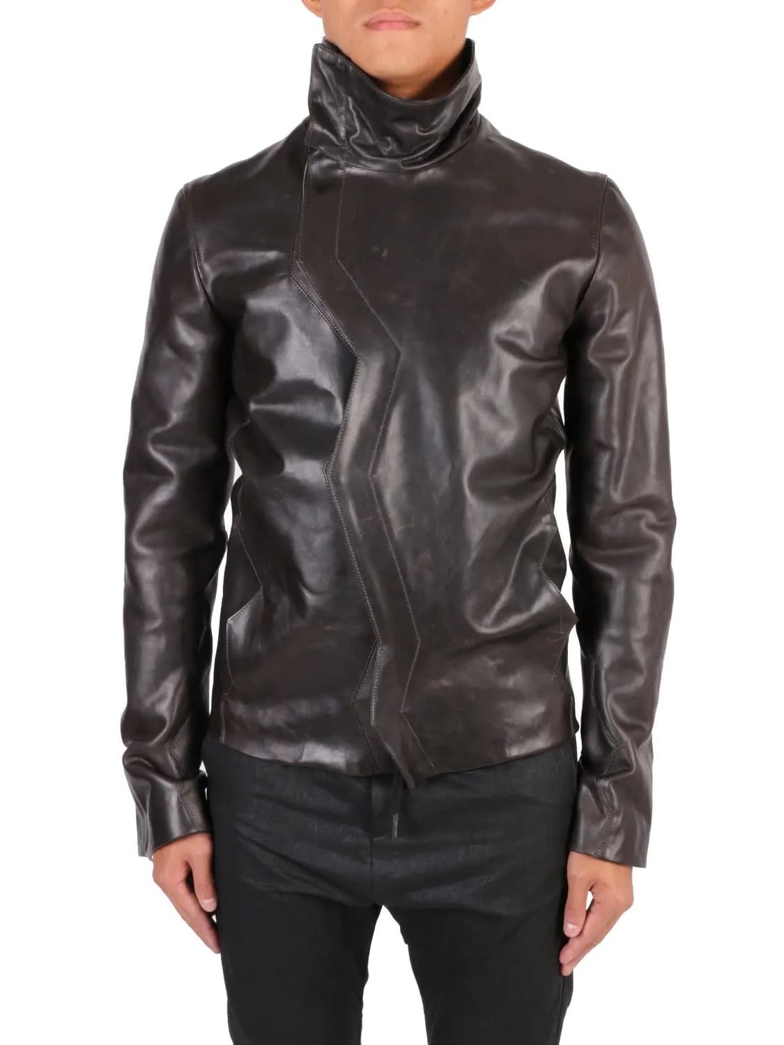 CLOSED CRASH SEAM CORDOVAN LEATHER JAC켓 상품이미지1