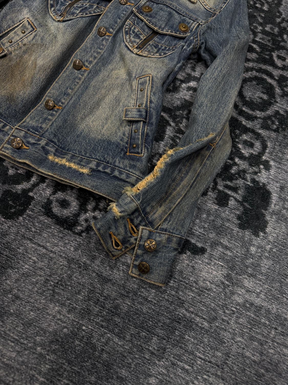 Midas 00s distressed denim jacket 상품이미지5