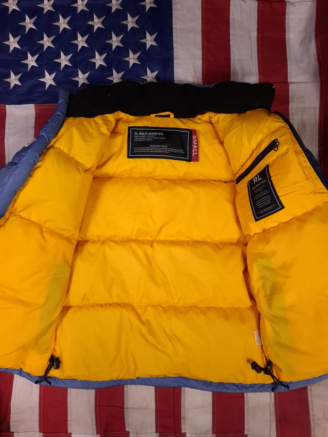 90's 일본판 오리지날 랄프로렌폴로 진스 로고 푸퍼 다운 패딩 상품이미지8