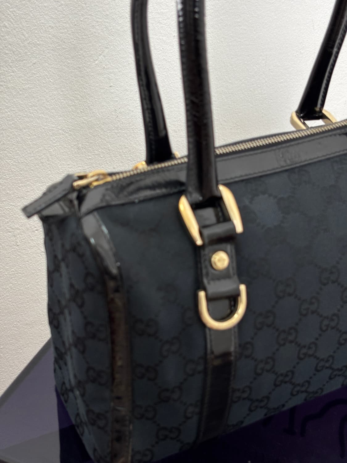 Old Gucci 00s GG Canvas Boston Bag 상품이미지4