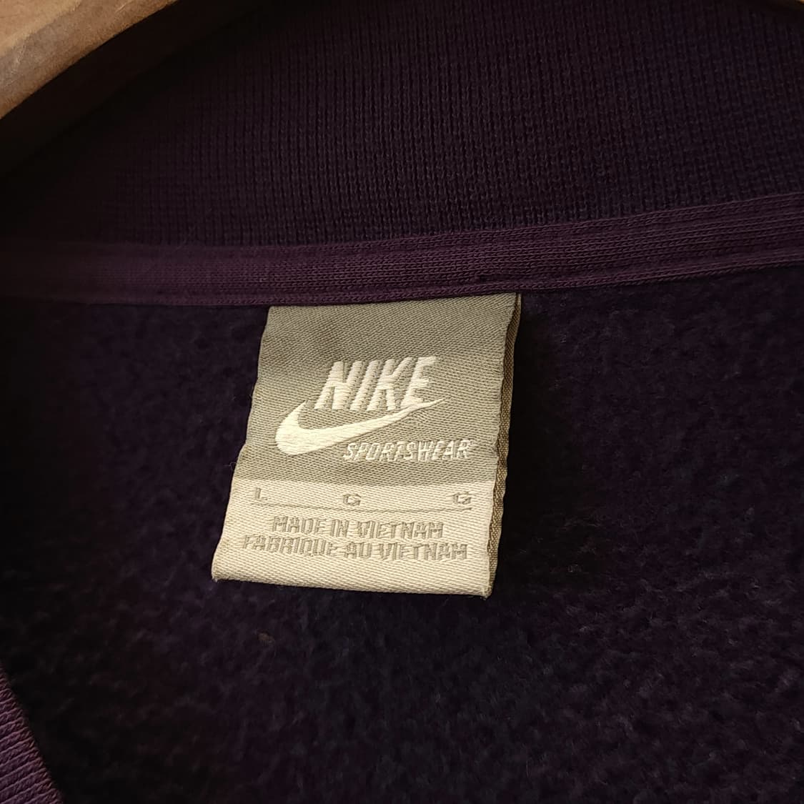 나이키 마원 집업 자켓 퍼플컬러 기모 라이닝 L 상품이미지5