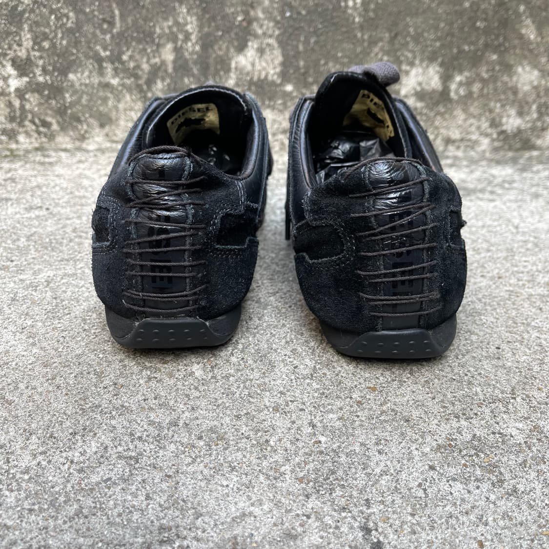 [270] DIESEL VTG 가죽/스웨이드 블랙 스니커즈 상품이미지7