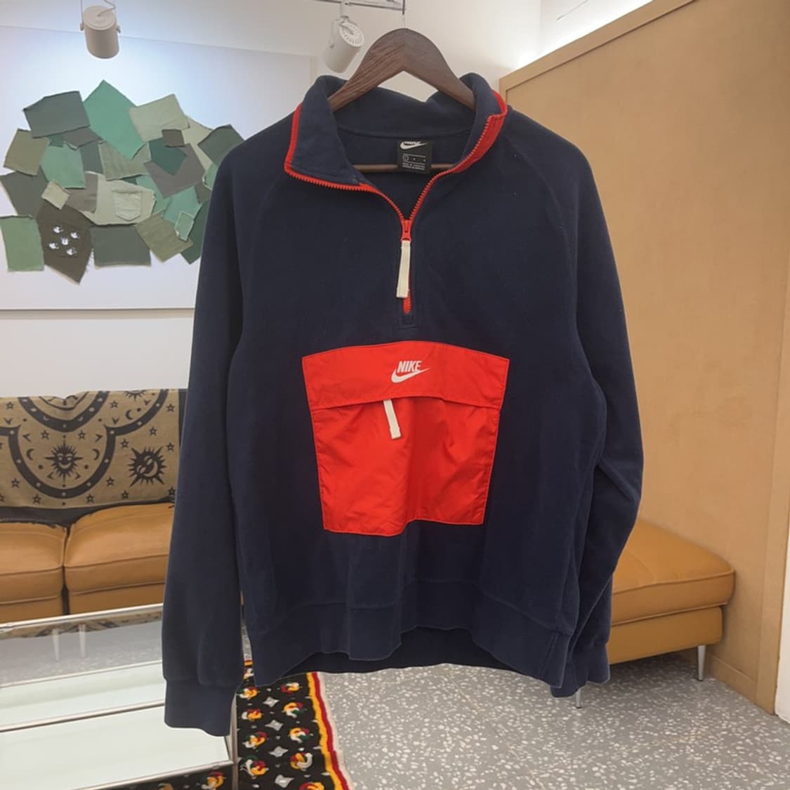 나이키 올드스쿨 레트로 00's포켓 플리스 반집업 아노락 L C07504 상품이미지3