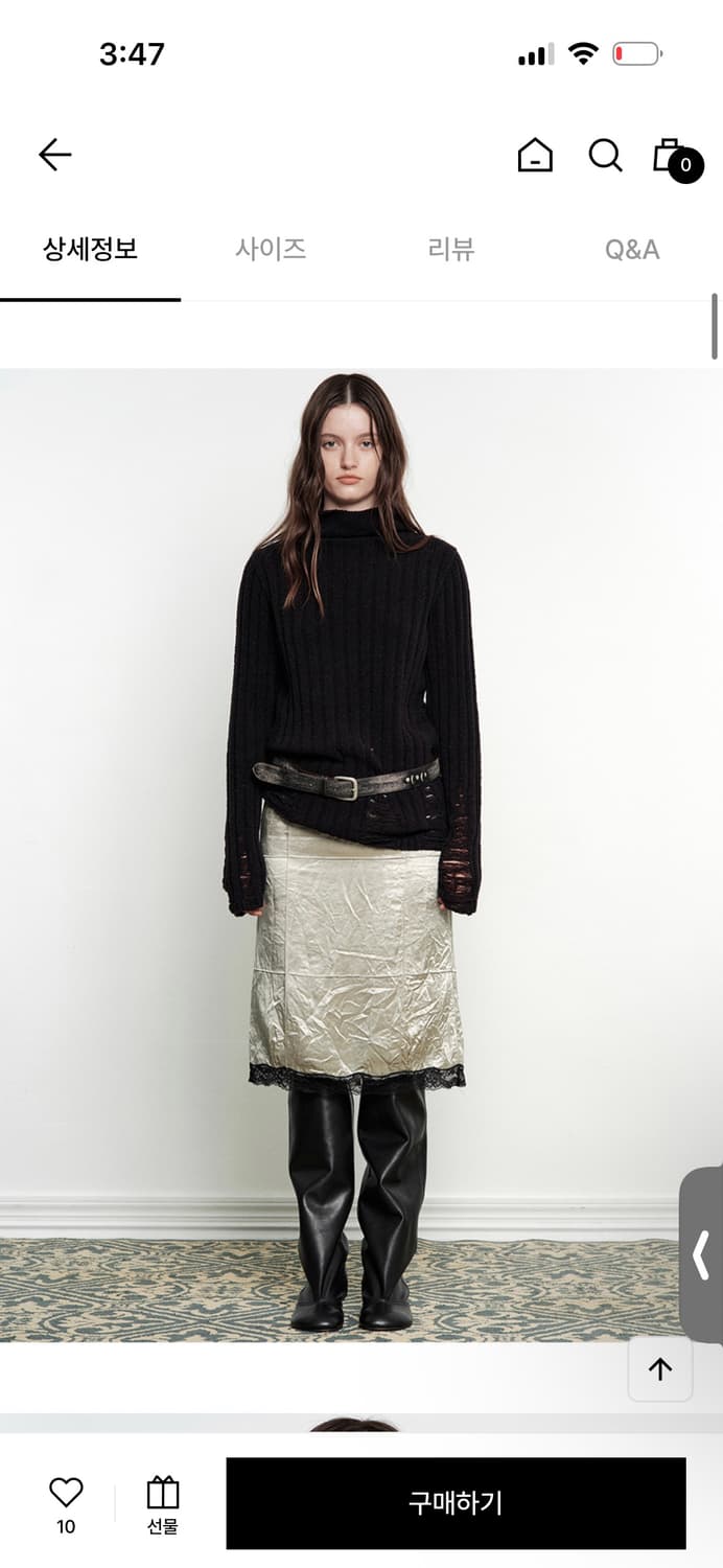 마지셔우드 터틀넥 풀오버 니트/ 정가 199,000 상품이미지1