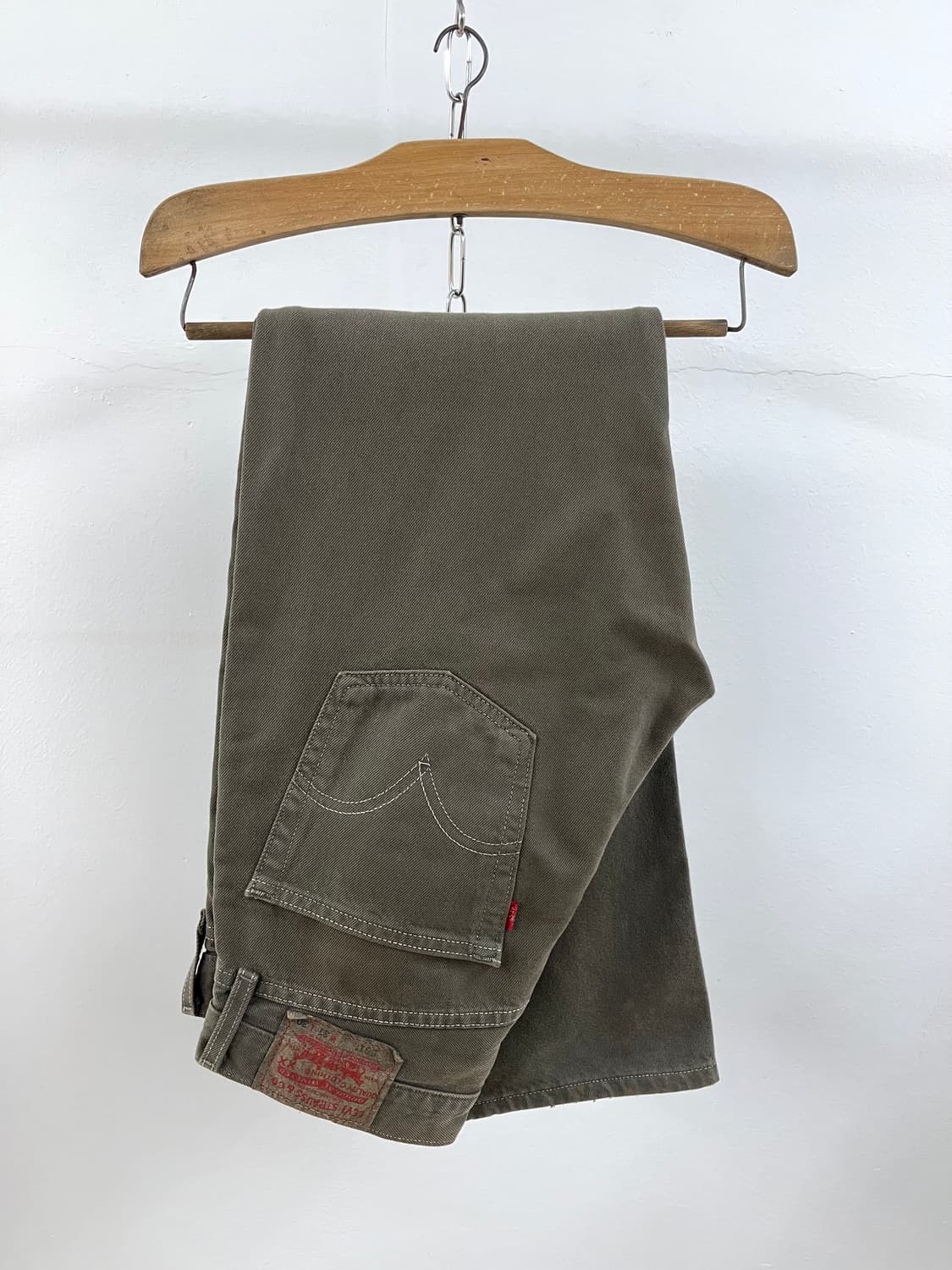 빈티지 리바이스 501 데님 팬츠 카키 상품이미지1