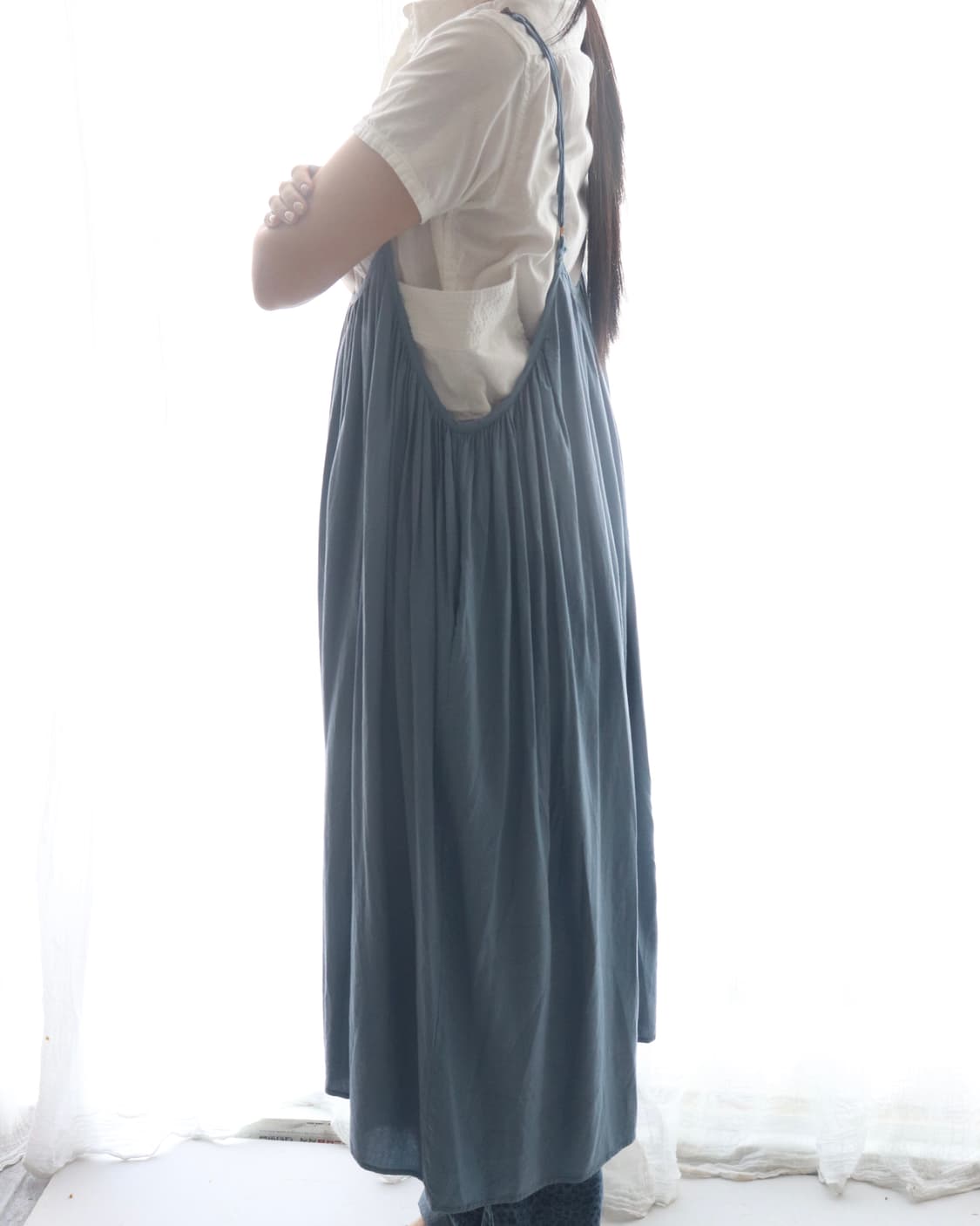 [Kelen] Blue Cotton Camisole Dress 상품이미지8