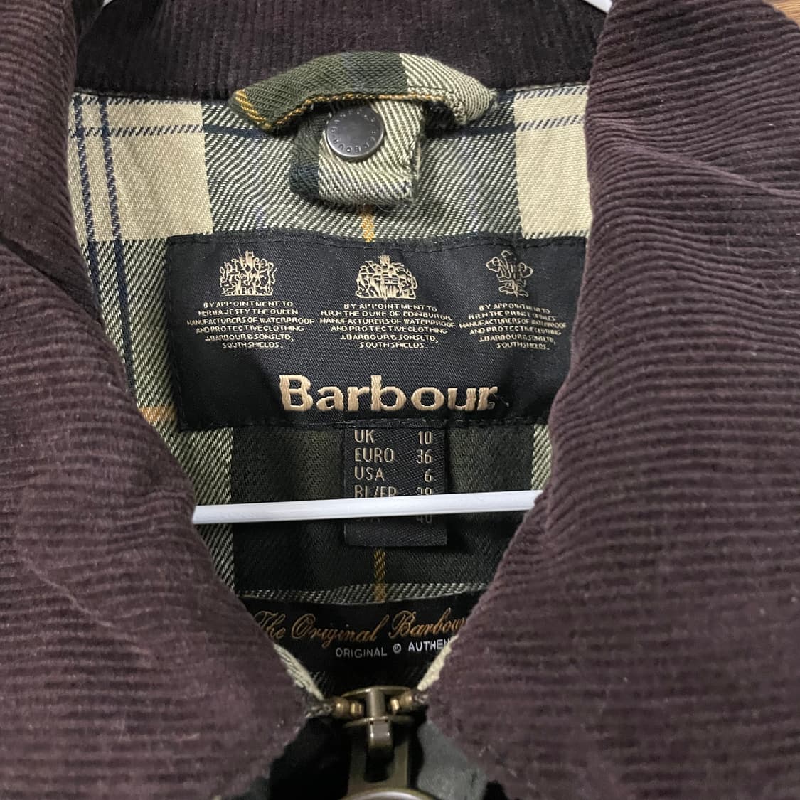 바버 여성 왁스자켓 세이지그린 상품이미지4