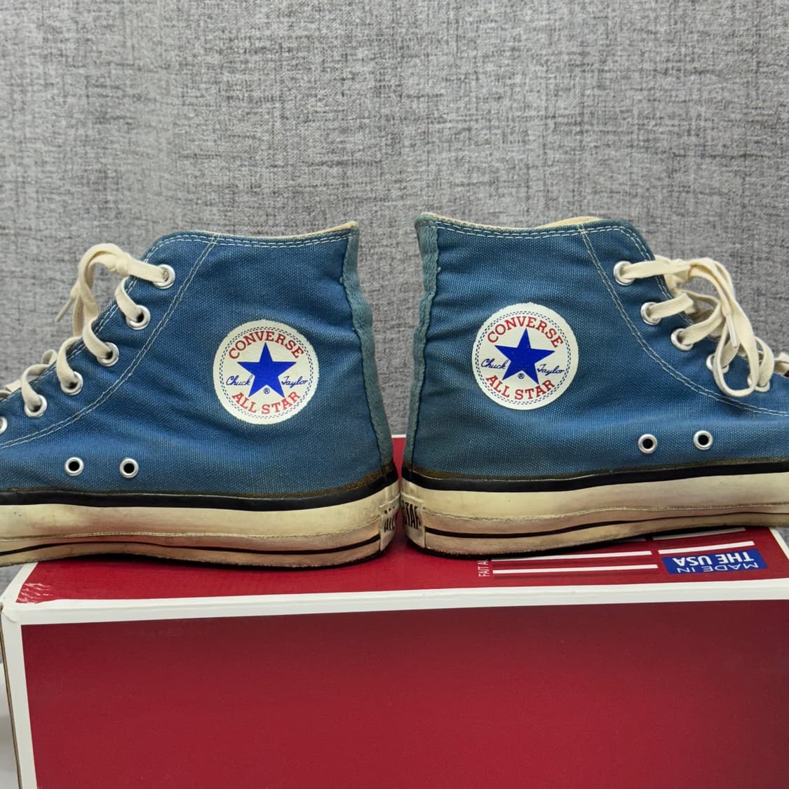 290 11) 80s 초반 컨버스 하이 사이드스티치 블루 빈티지 상품이미지3