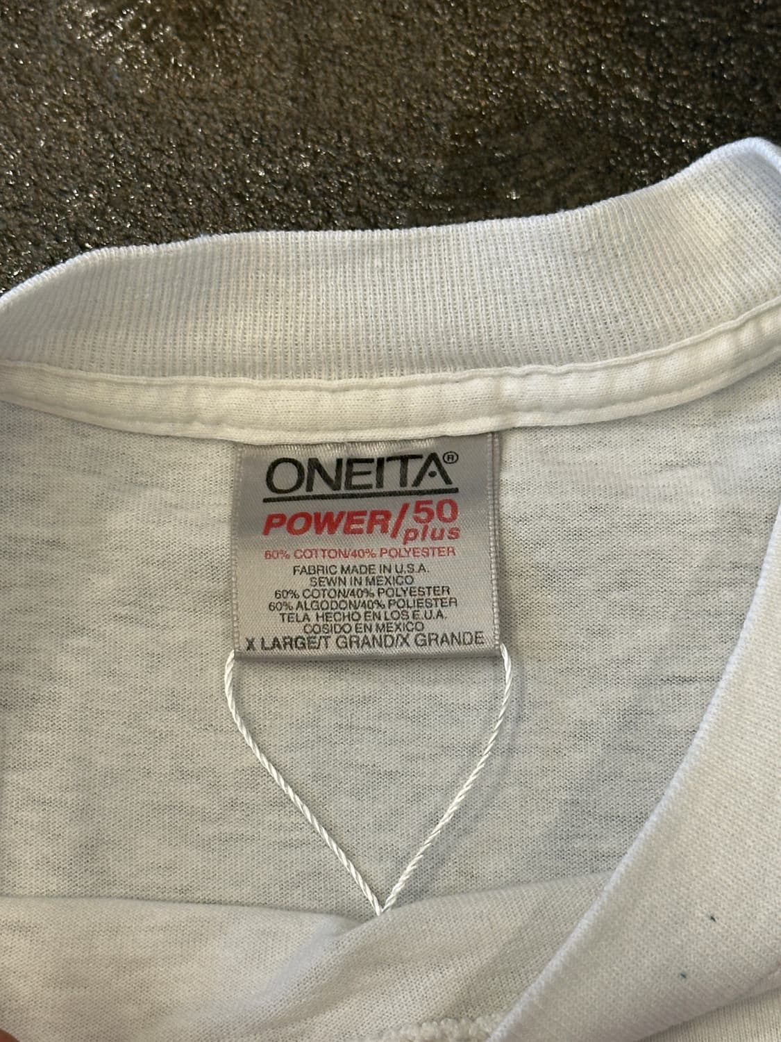 90s ONEITA 빈티지 싱글스티치 프린팅 반팔 티셔츠 XL 상품이미지5