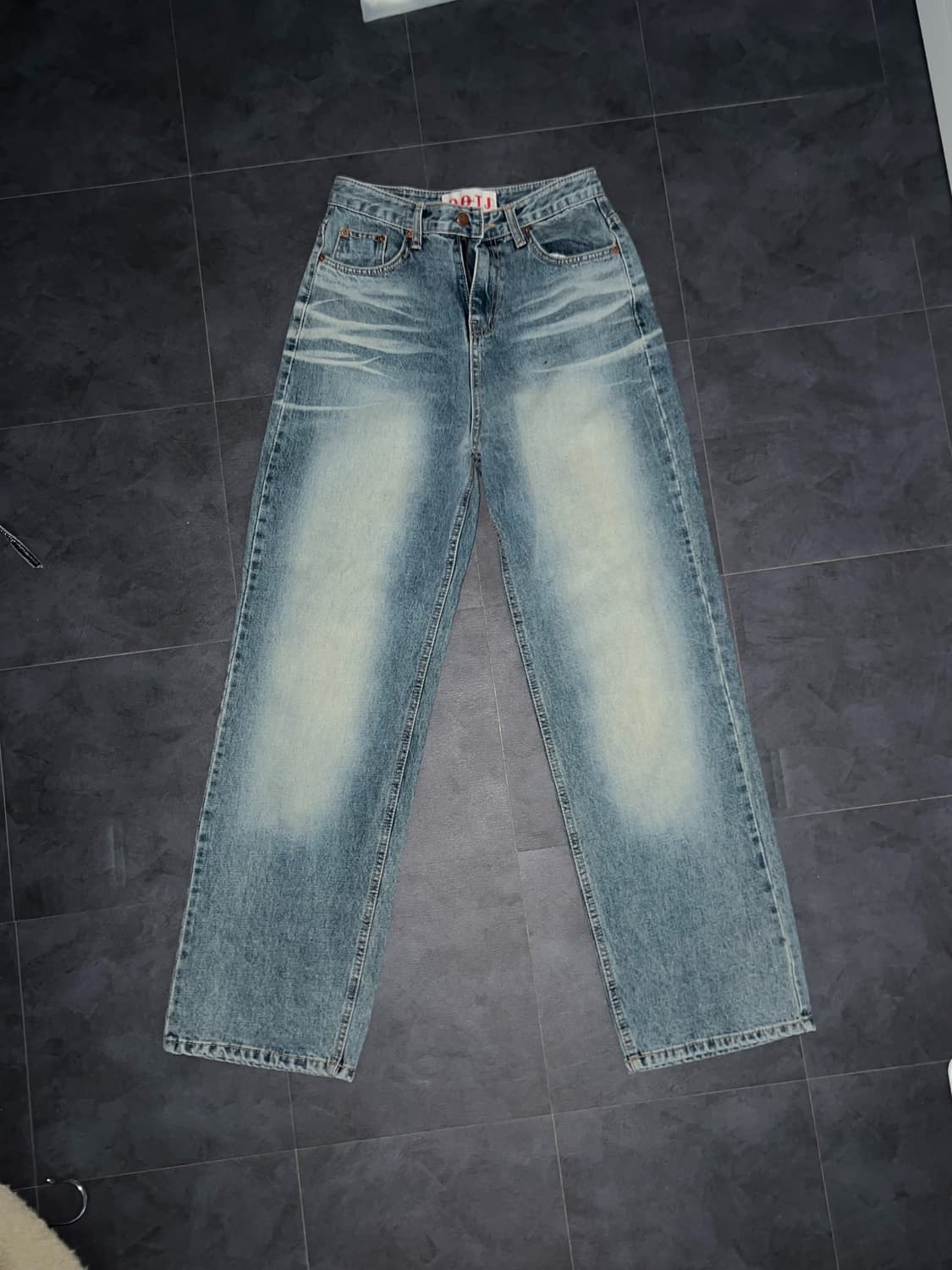 OOTJ 빈티지 워싱 와이드 팬츠 상품이미지1