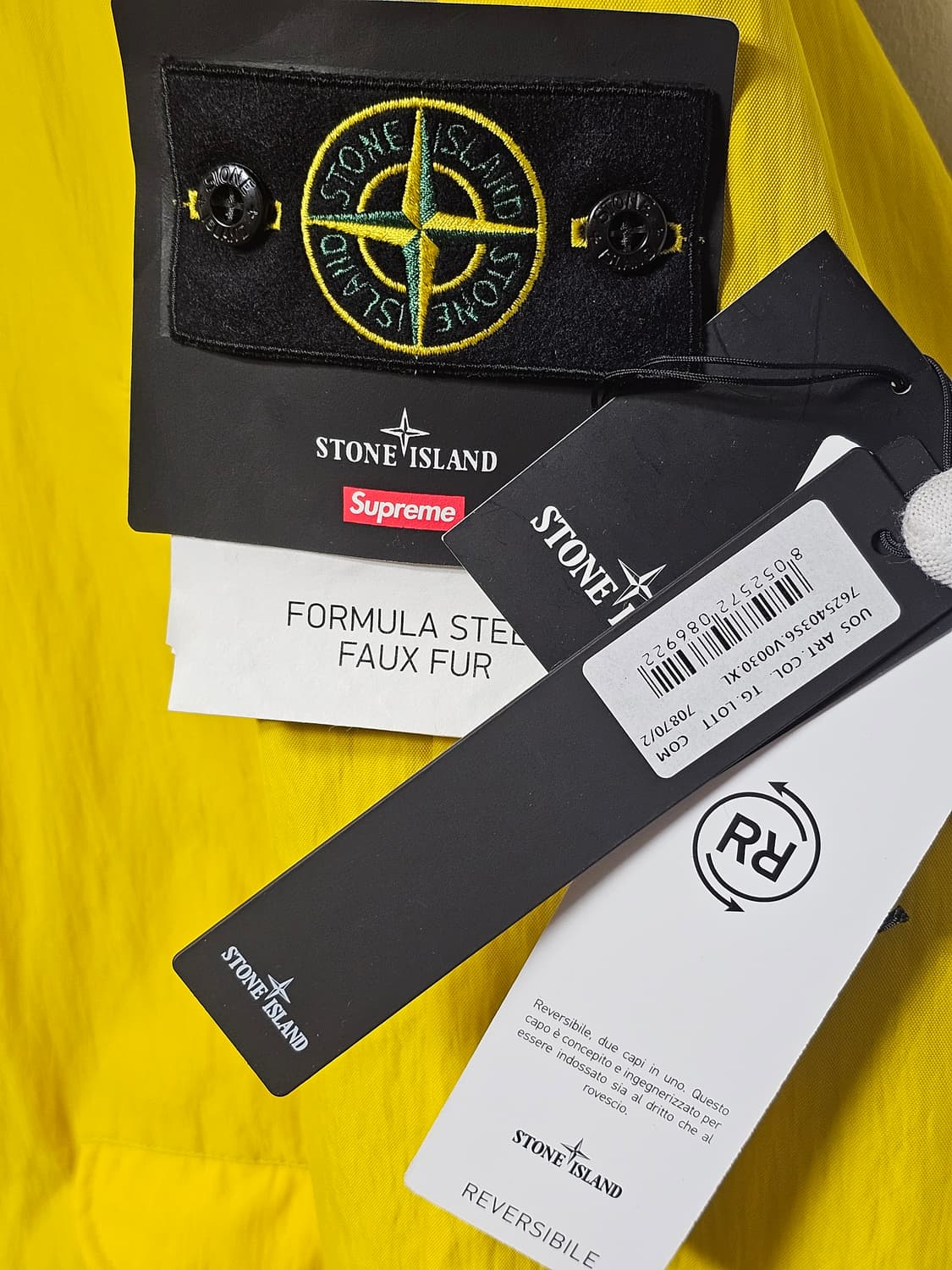슈프림 x 스톤 아일랜드 포뮬러 스틸 리버시블 포우 퍼 파카 상품이미지9