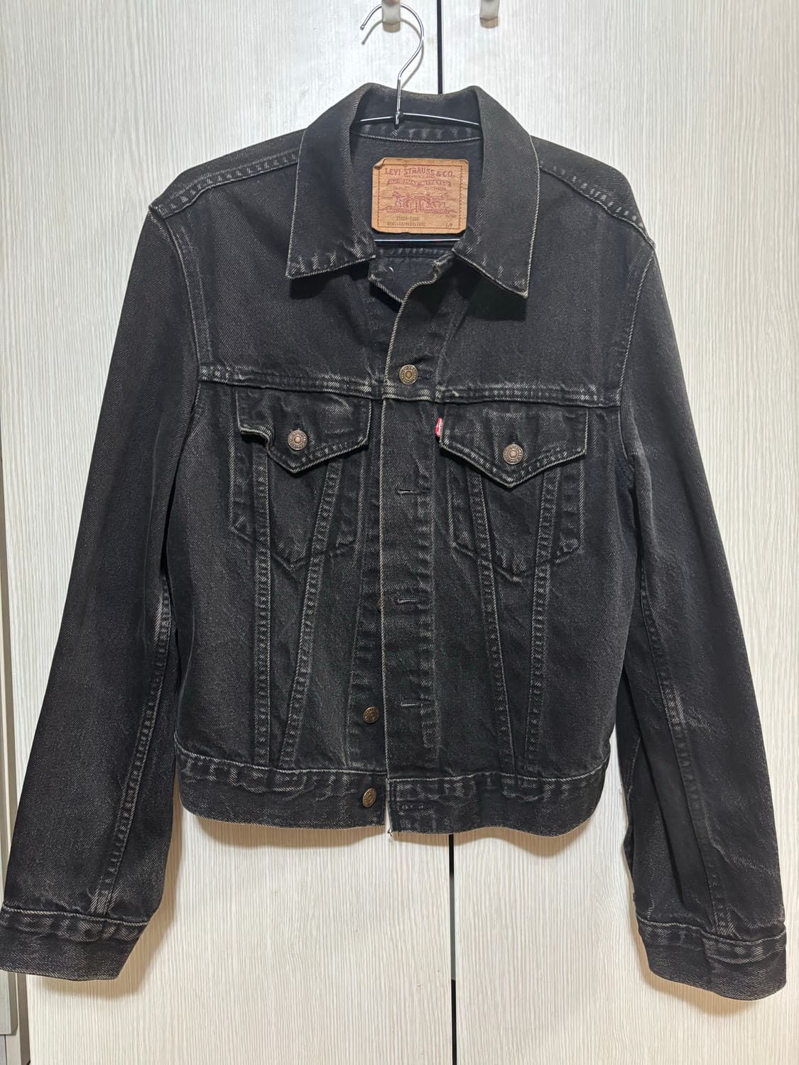 리바이스 블랙 데님 자켓 S 상품이미지1