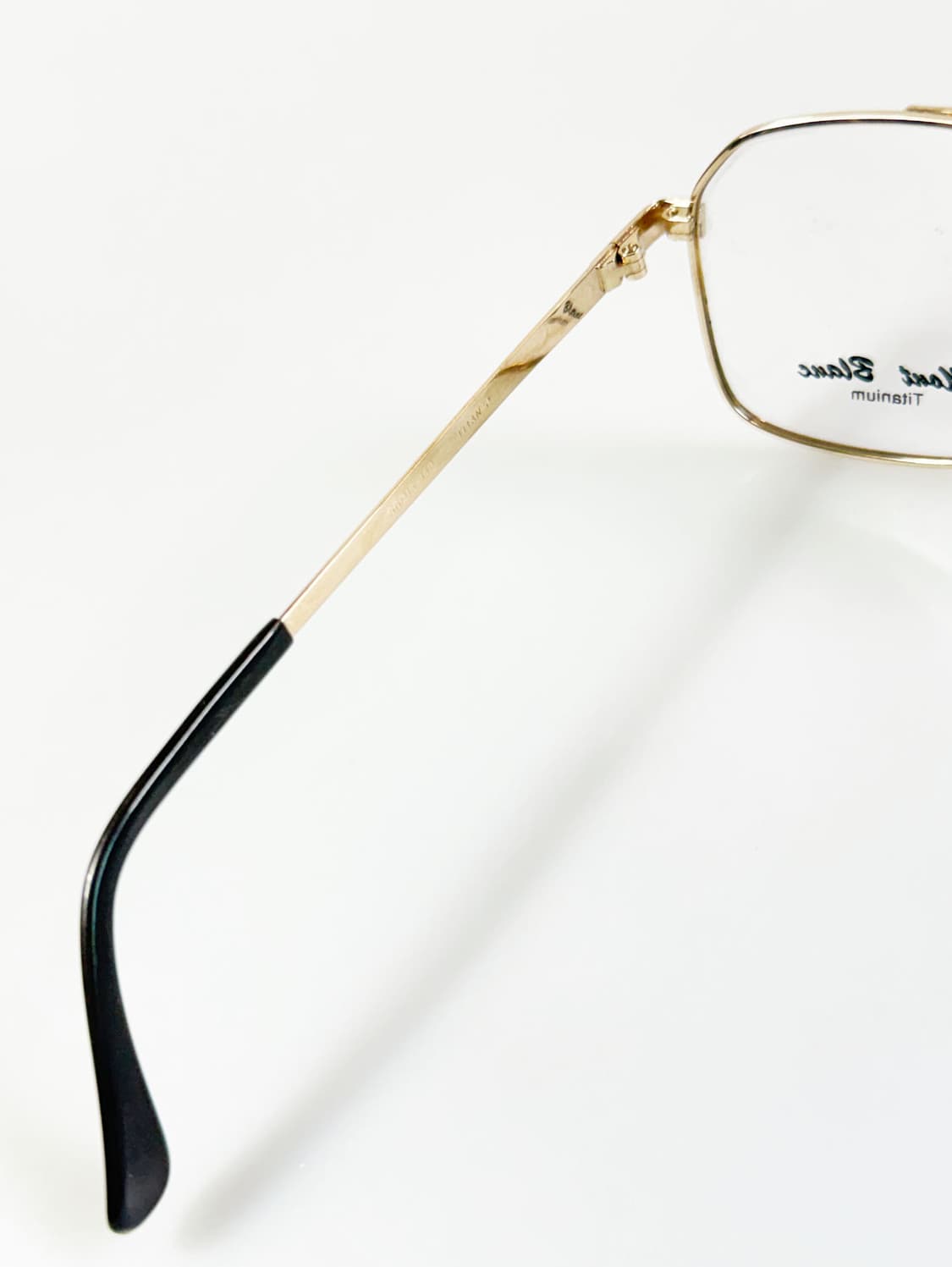 90s MONT BLANC 골드 티타늄 보잉 스퀘어 빈티지 안경 상품이미지7