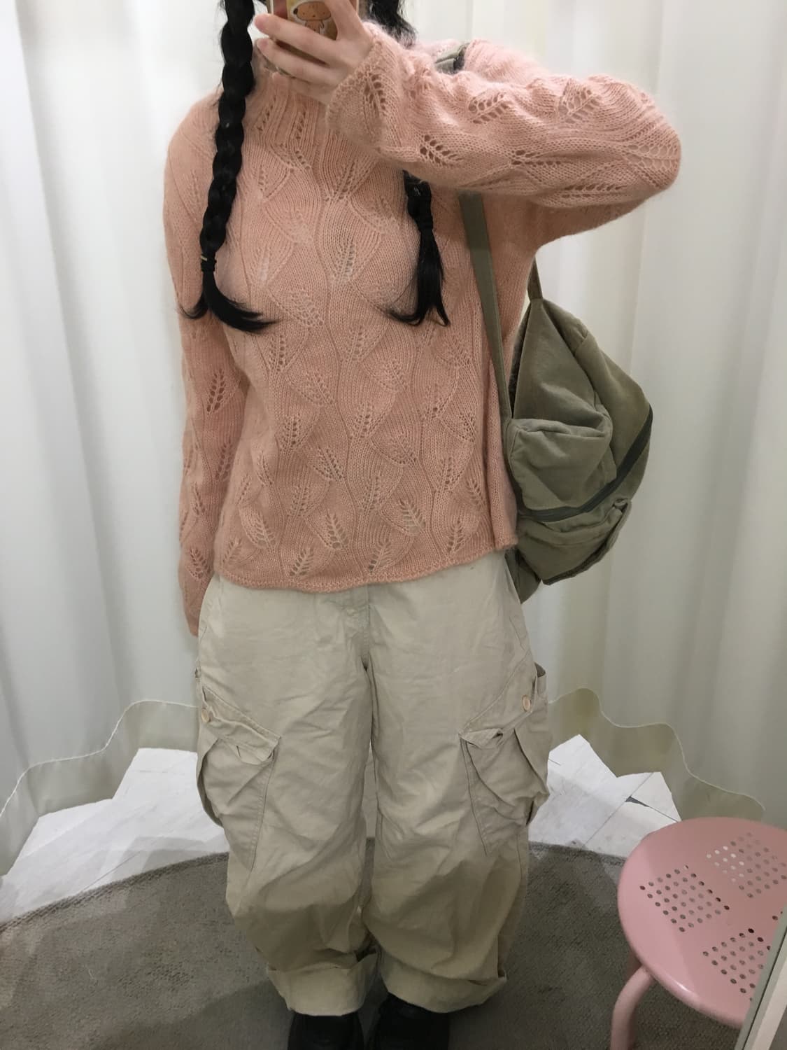 Peach Veil Sweater 상품이미지3