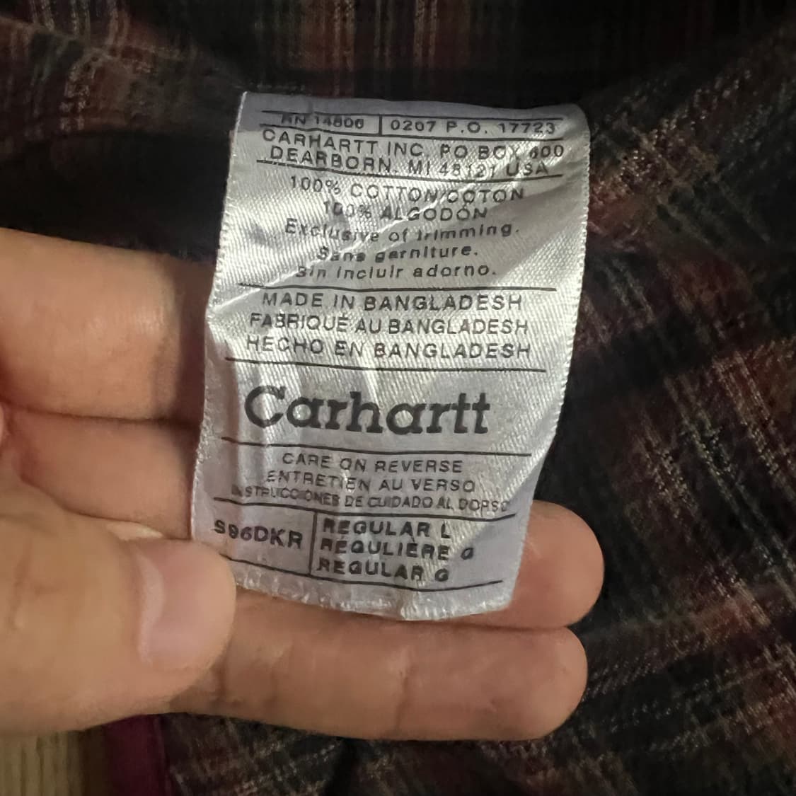 [CARHARTT] 칼하트 해비셔츠 자켓 다크레드 상품이미지4