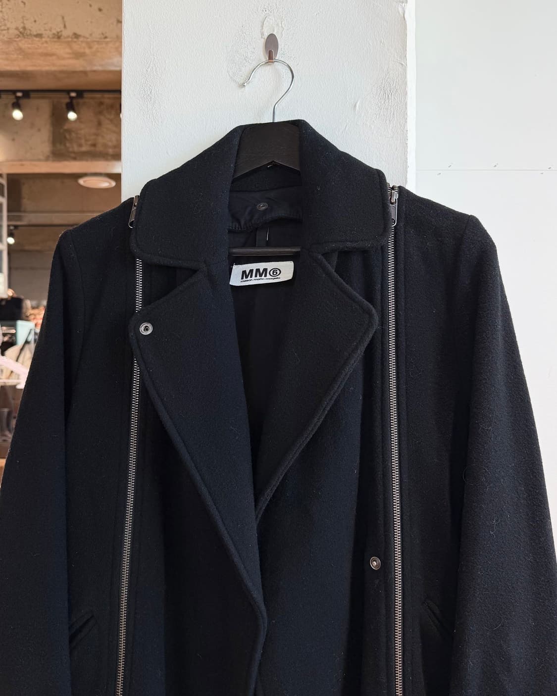 mm6 블랙 지퍼 울 자켓  상품이미지3