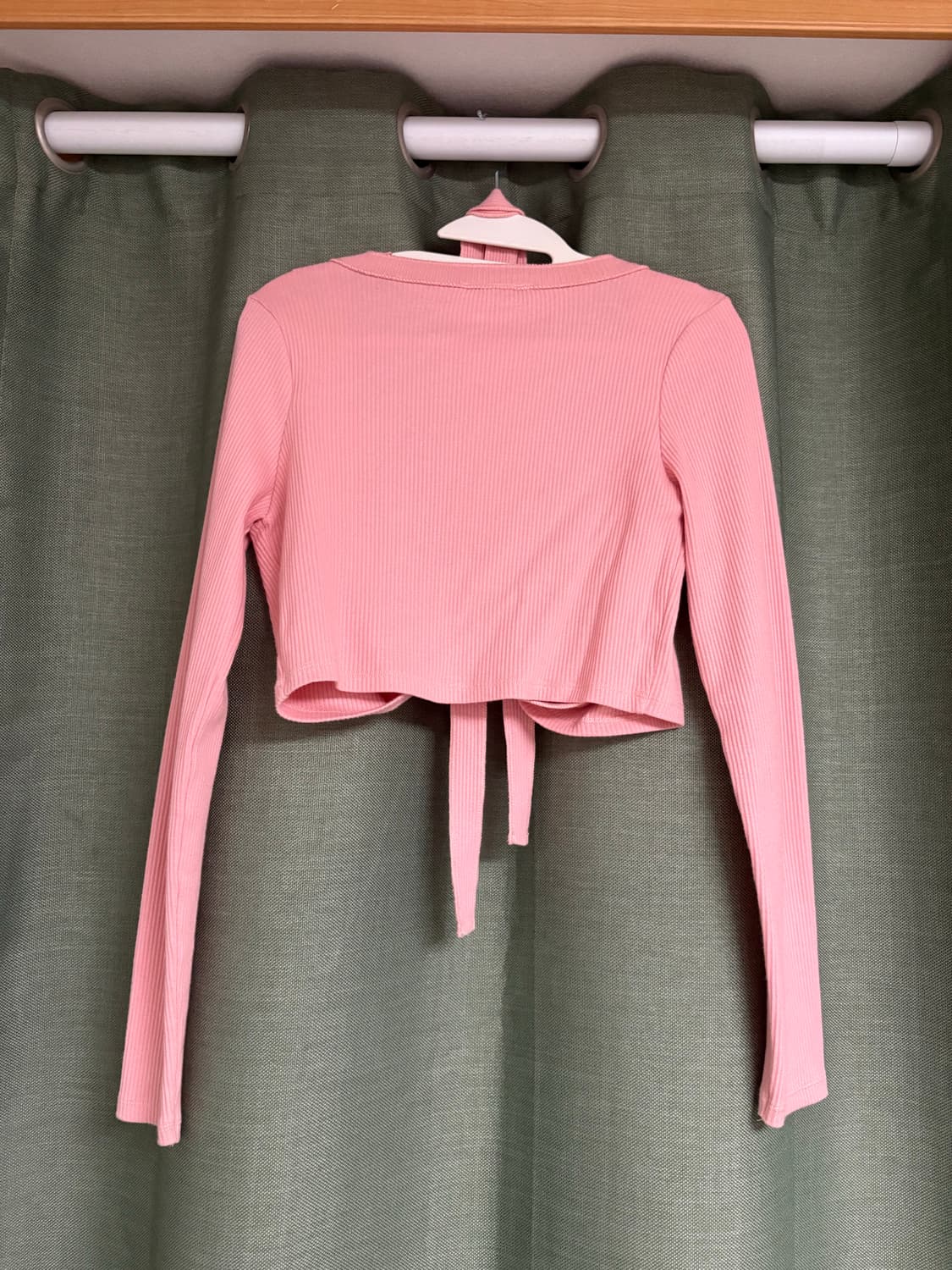 ZARA 리브드 볼레로 리본가디건 상품이미지3