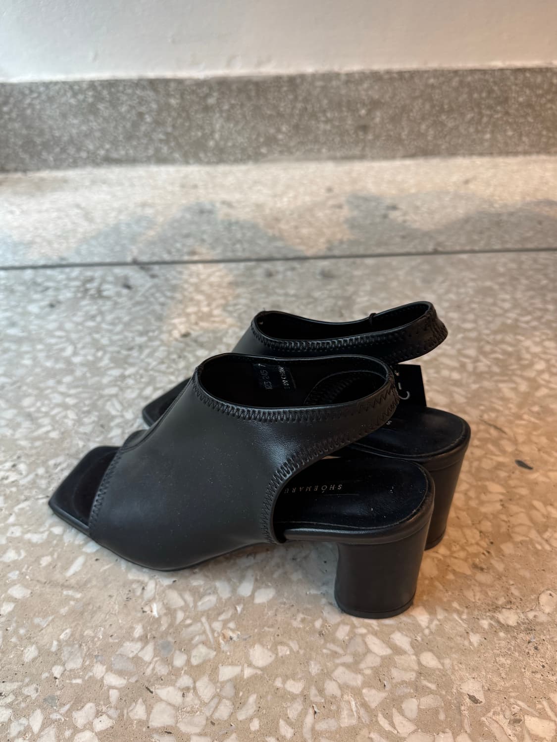 SHOEMARU black square sandals 상품이미지5