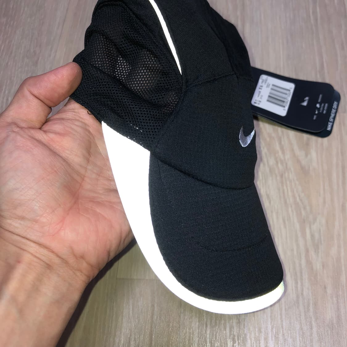 (ONE SIZE) 00's 새상품 나이키 스피어드라이 스카치러닝캡 블랙 상품이미지9
