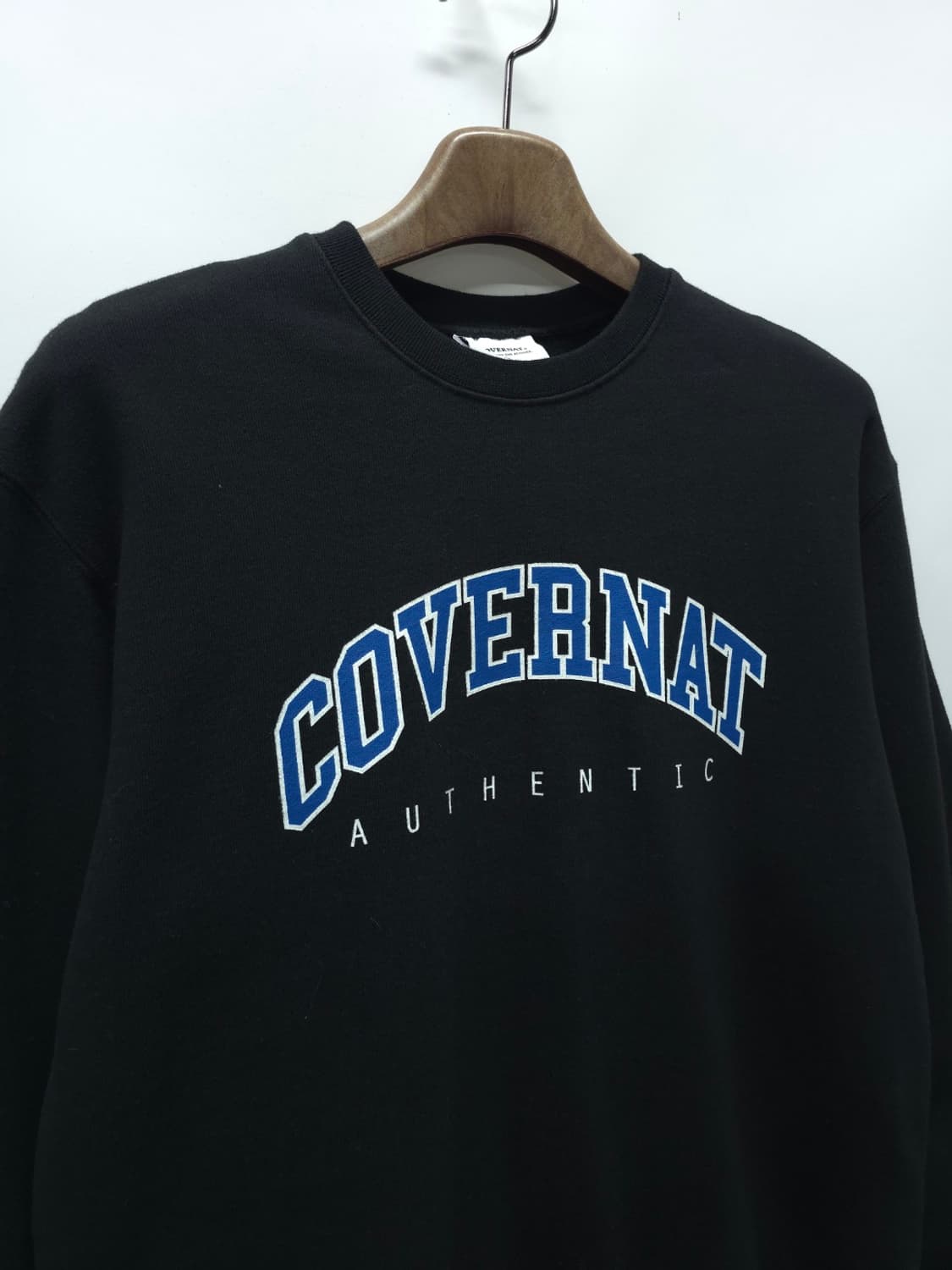 [커버낫] 아치 로고 오버핏 맨투맨 블랙 (M사이즈) 상품이미지8