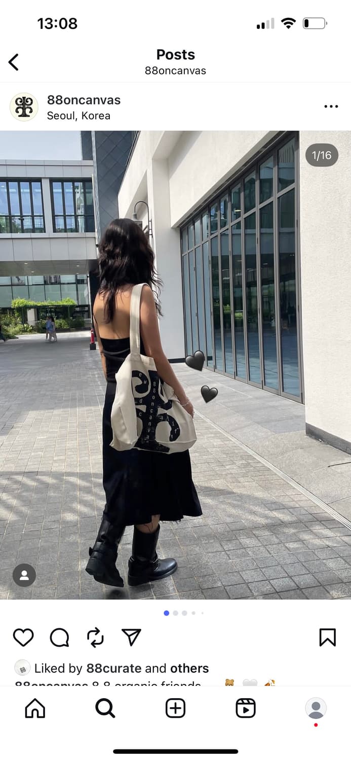 88큐레이트 캔버스백 에코백  상품이미지2