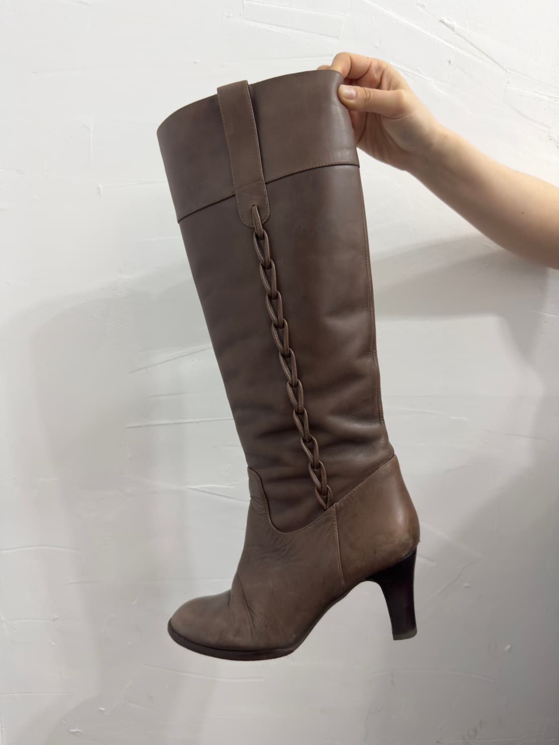 design leather vibram boots 상품이미지5
