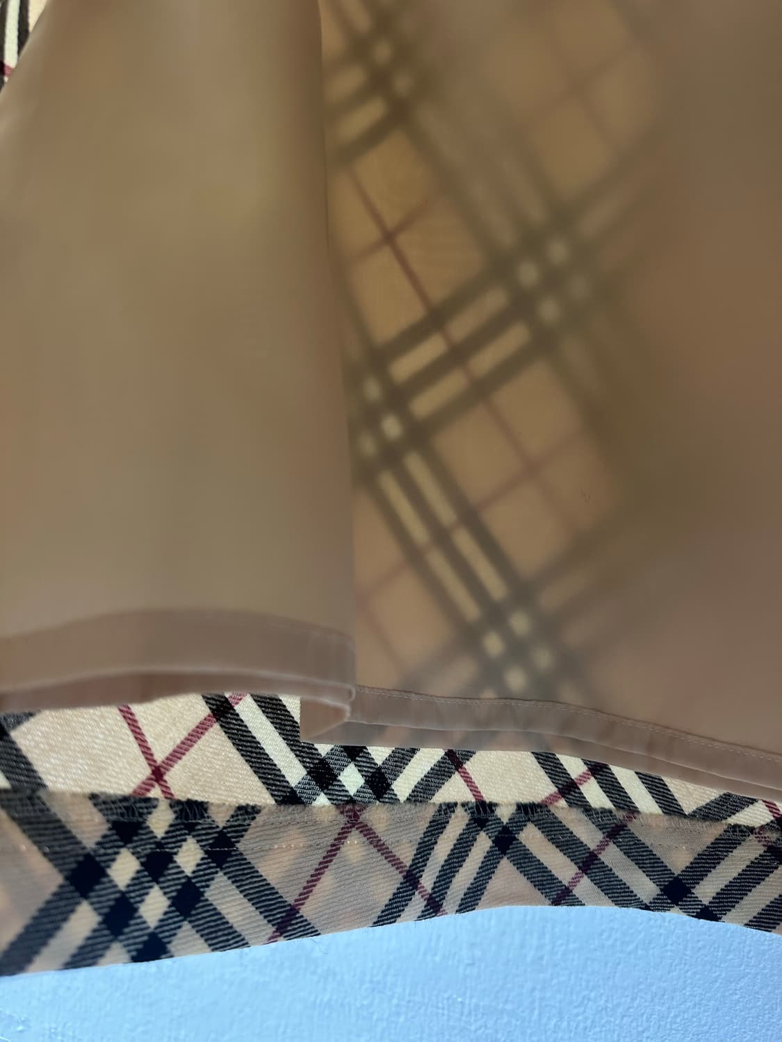 드라이완료 버버리 블루라벨 Burberry 노바체크 울100 스커트 36 상품이미지4