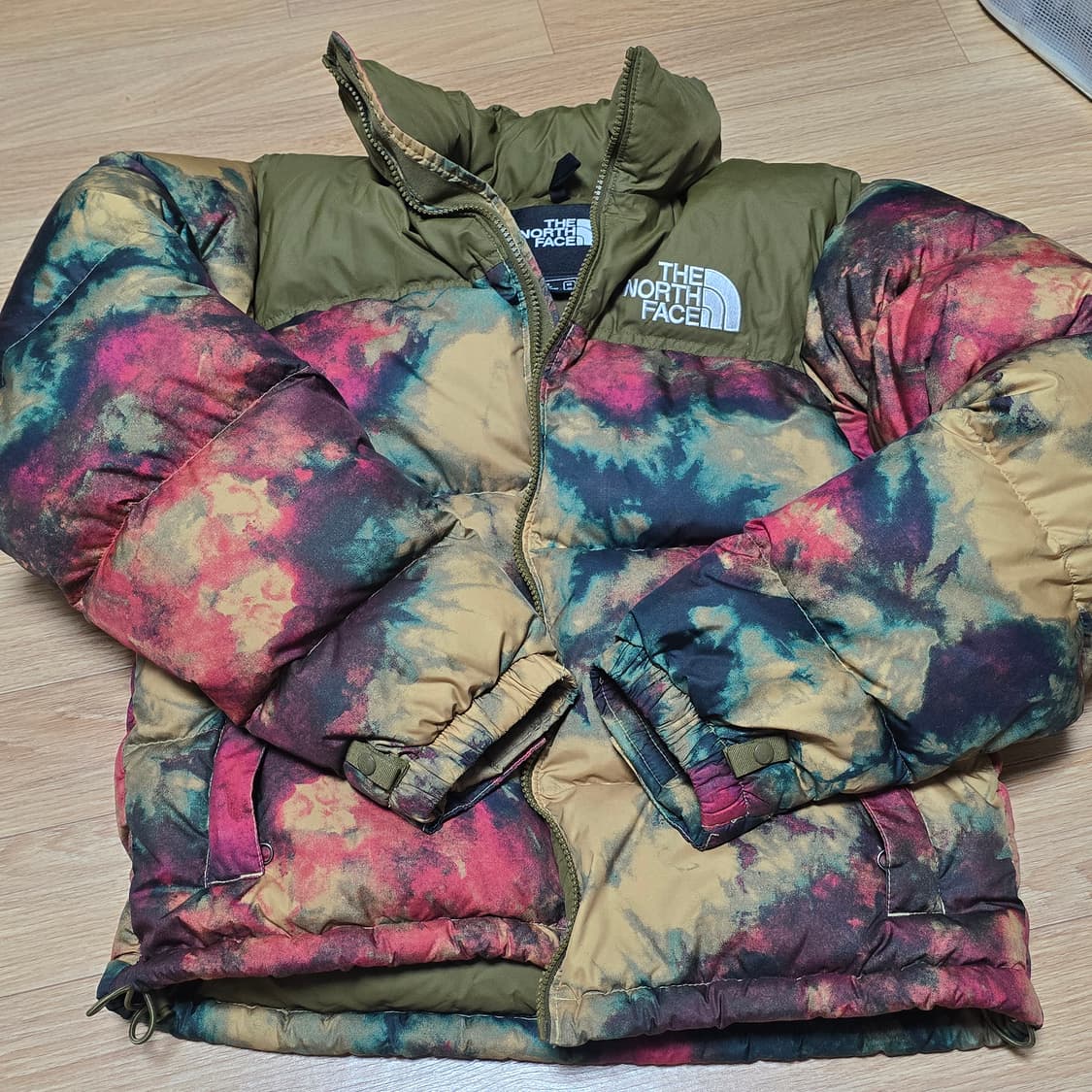 노스페이스 1996 레트로 눕시 타이다이 카키 올리브 패딩 S 상품이미지2