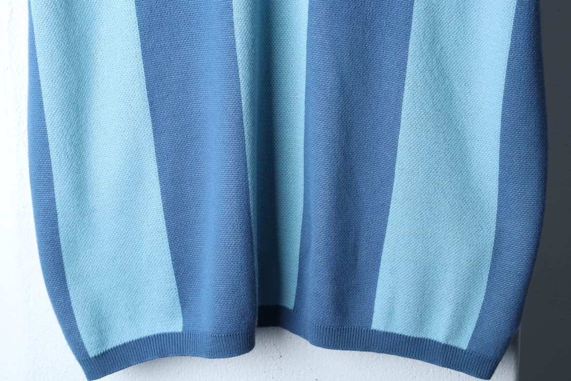(M-XL) 엑스톤즈 반팔 카라 티셔츠 니트 스트라이프-H32510 상품이미지4