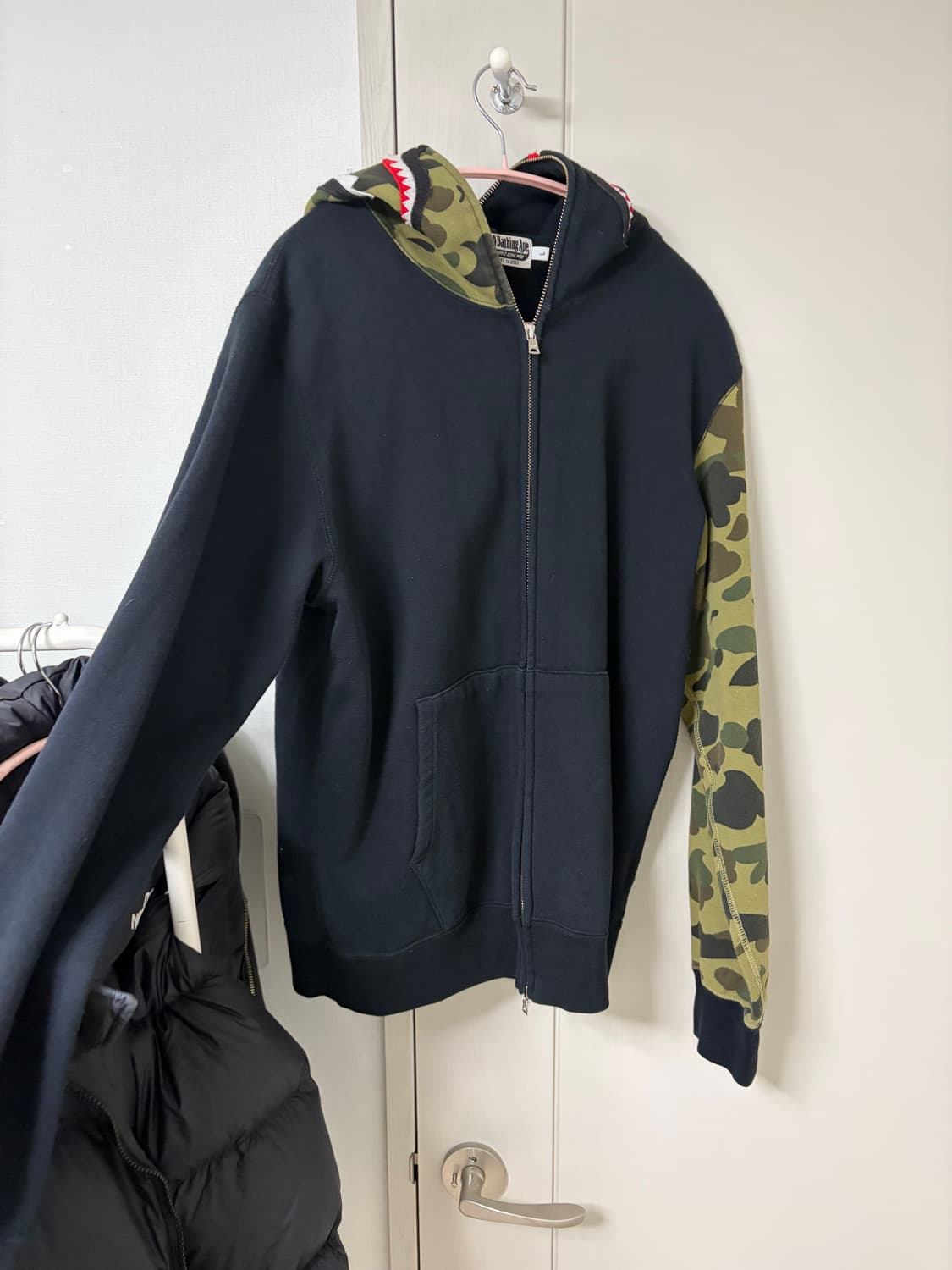 베이프 녹계 후드집업 상품이미지1