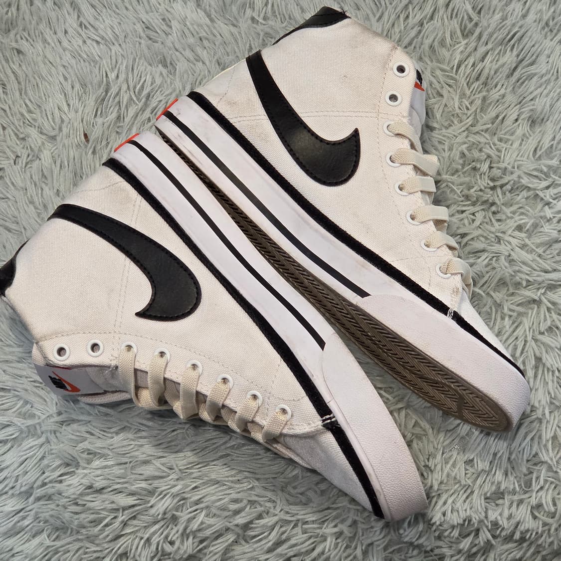 3q-29:나이키 캔버스 하이탑 스니커즈 DD0161-100 (25cm) 상품이미지6