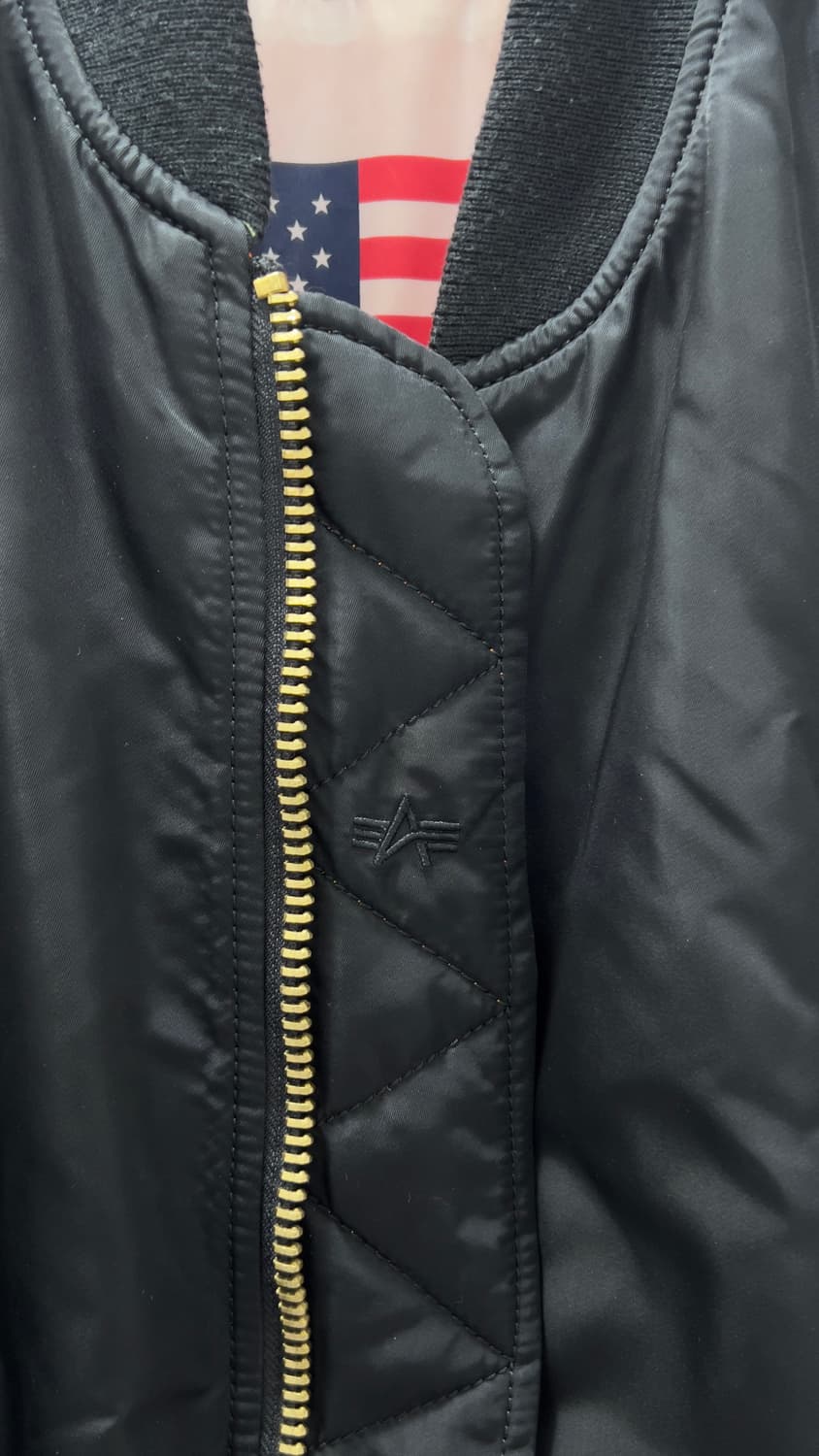 MA-1 레귤러 블러드칫 Black M 상품이미지2