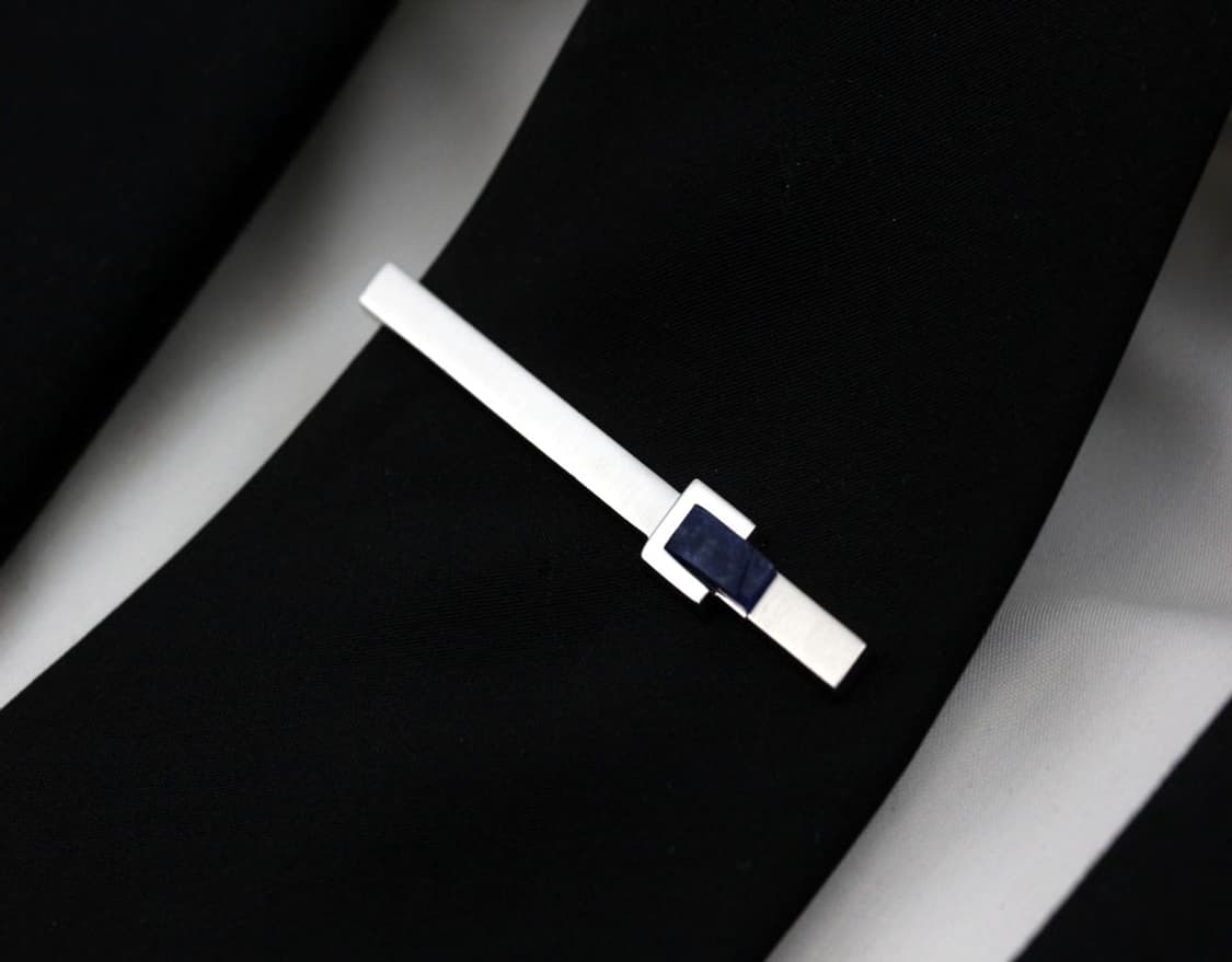 랑방 A-등급 6cm 천연 라피스 원석 명품 넥타이핀 빈티지 상품이미지6