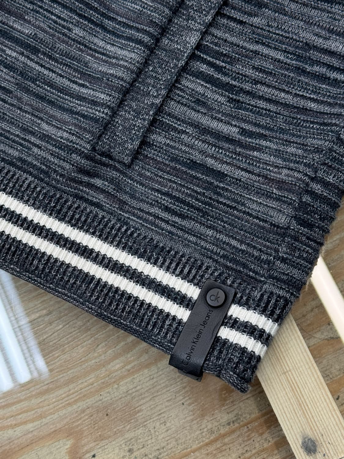 캘빈 클라인 진스 멜란지 코튼 후드집업 상품이미지5