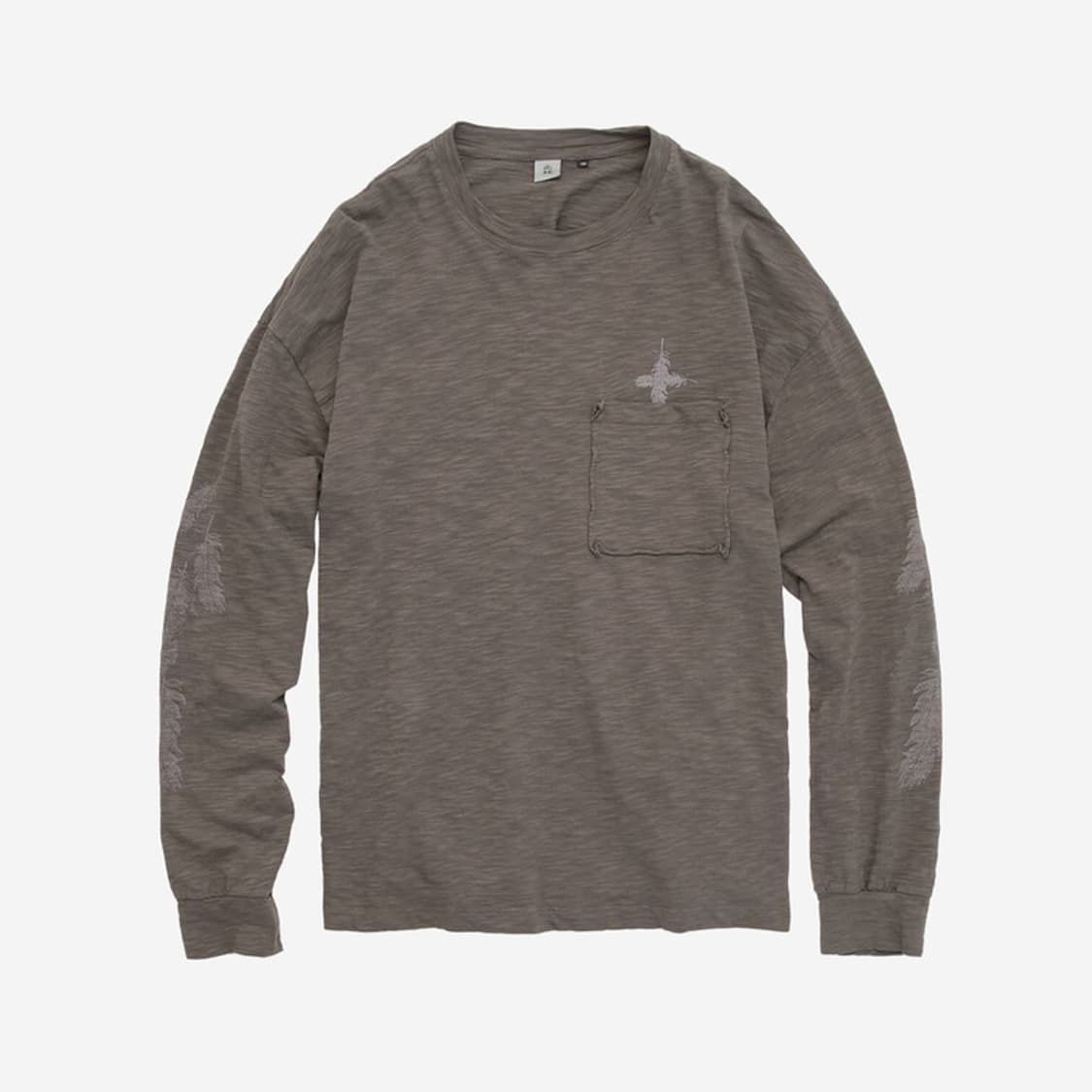 (2) 폴리테루 페더 롱슬리브 브라운 상품이미지1