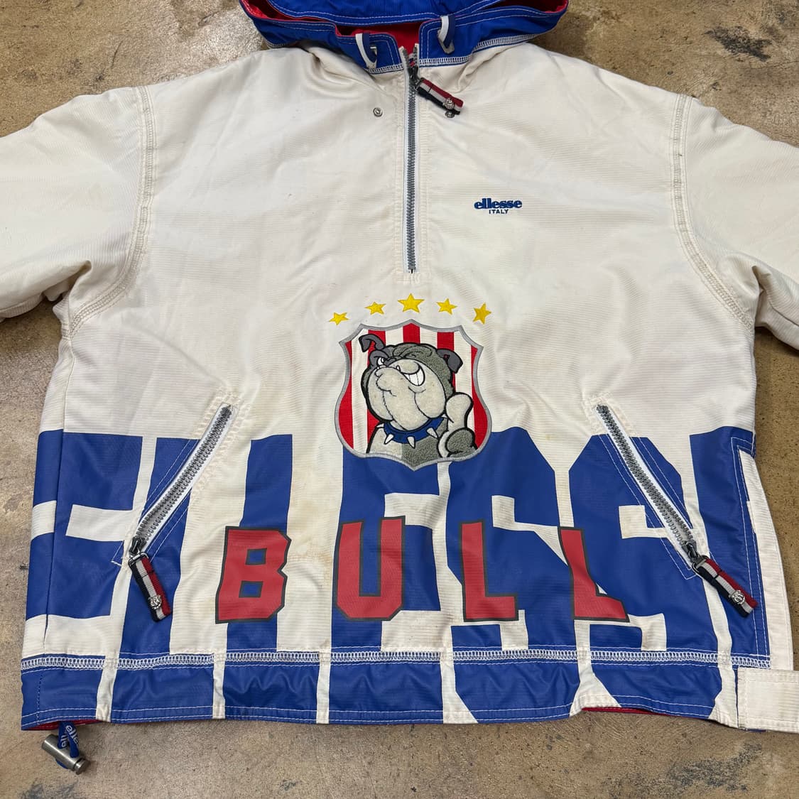 [정품/L] 엘레쎄 불독 후드 바람막이 화이트 b8 상품이미지3