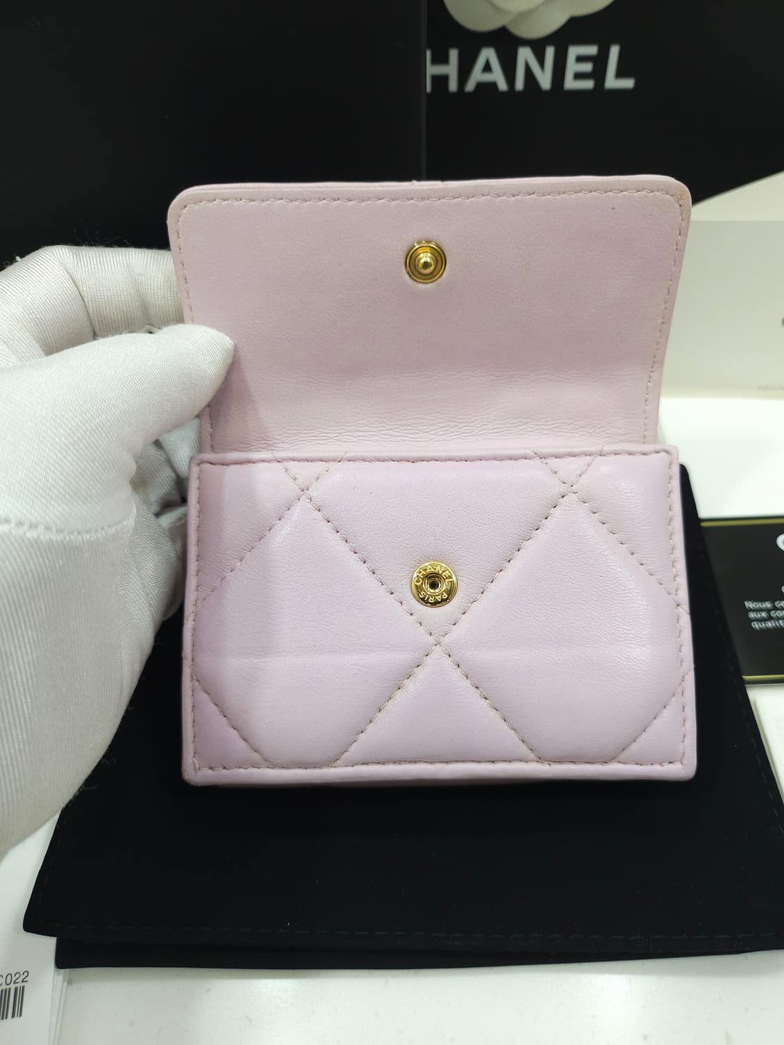 [풀구성] 샤넬 19 스몰 3단 플랩 지갑   상품이미지7