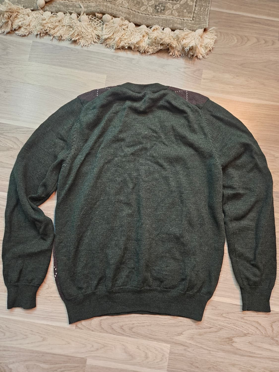 라코스테 아가일 브이넥 니트 스웨터 상품이미지3