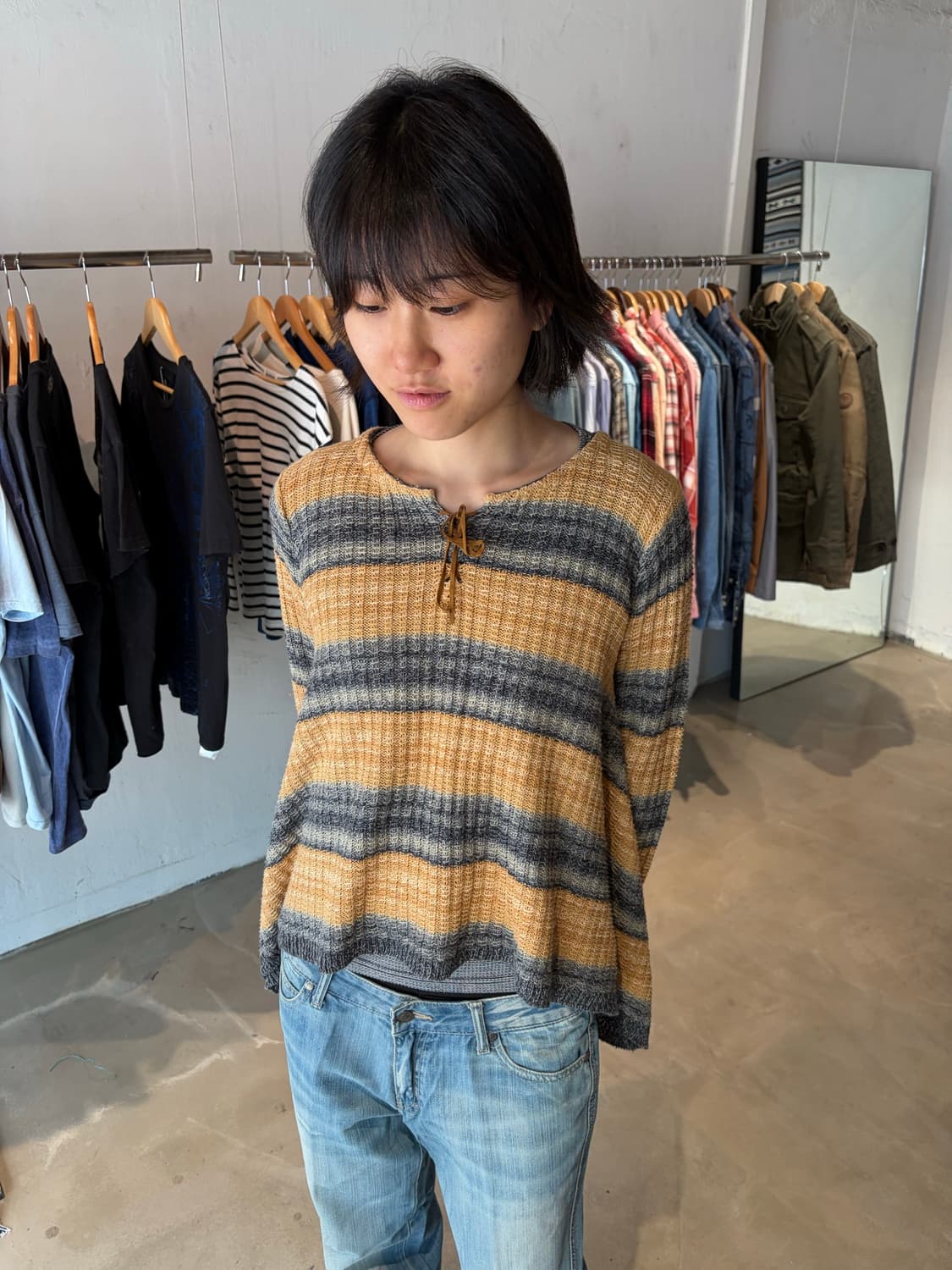 Ralph Lauren 스트라이프 니트 S 상품이미지3